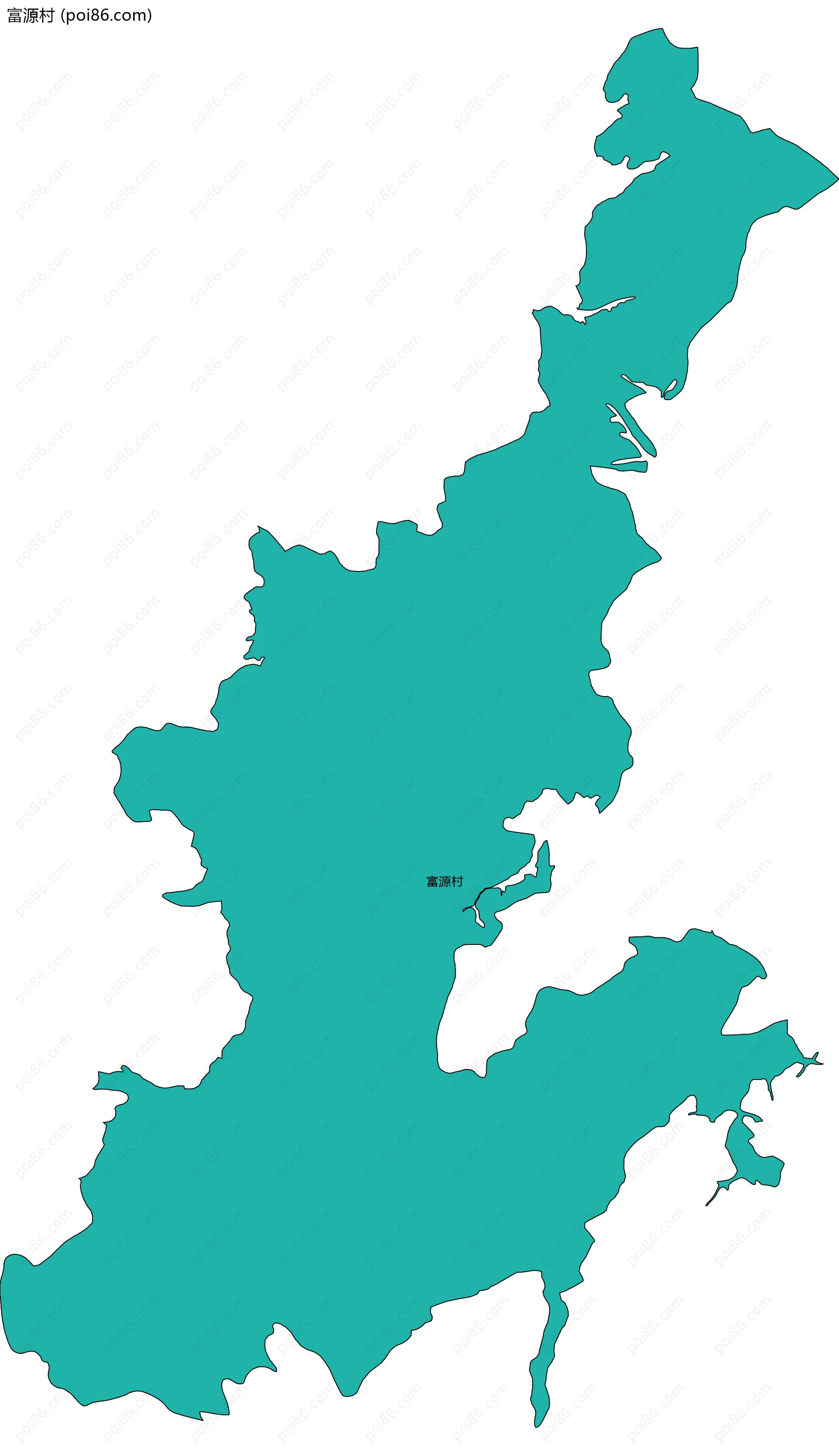 富源村边界地图