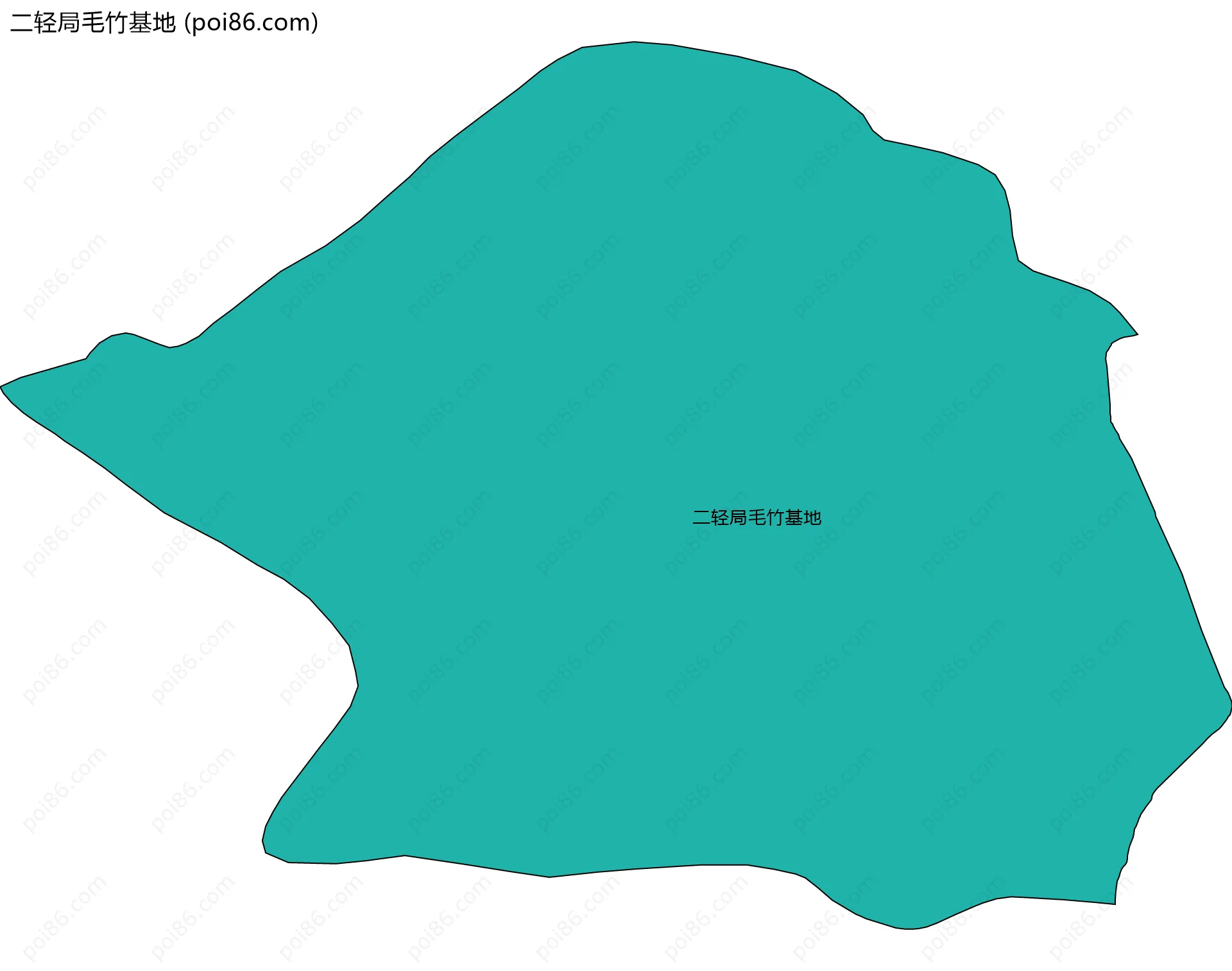二轻局毛竹基地边界地图
