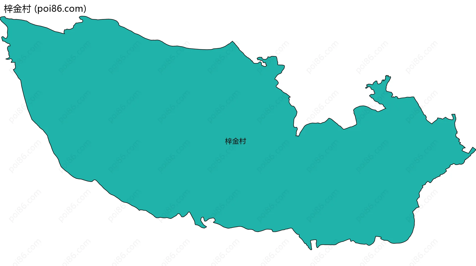 梓金村边界地图