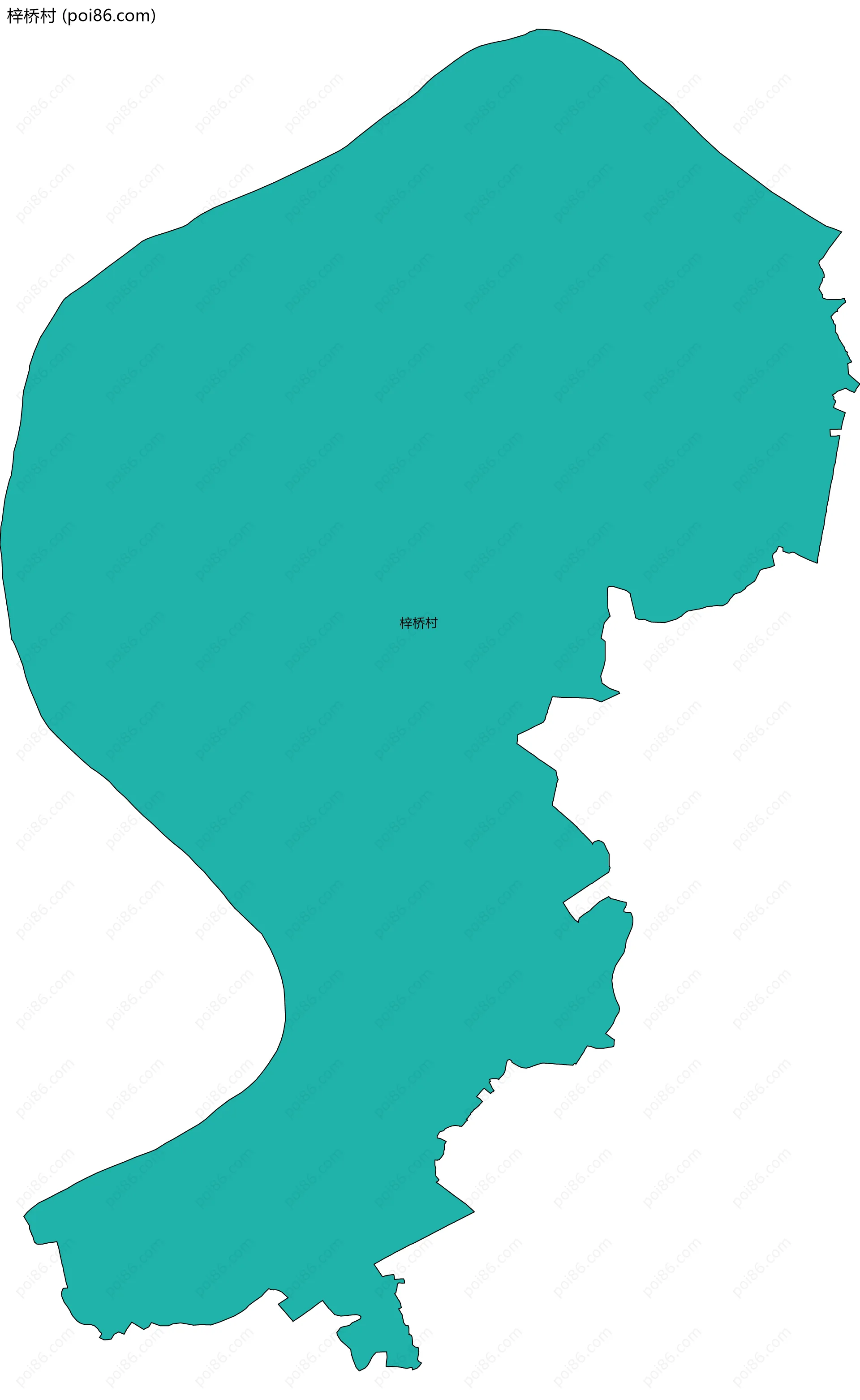 梓桥村边界地图