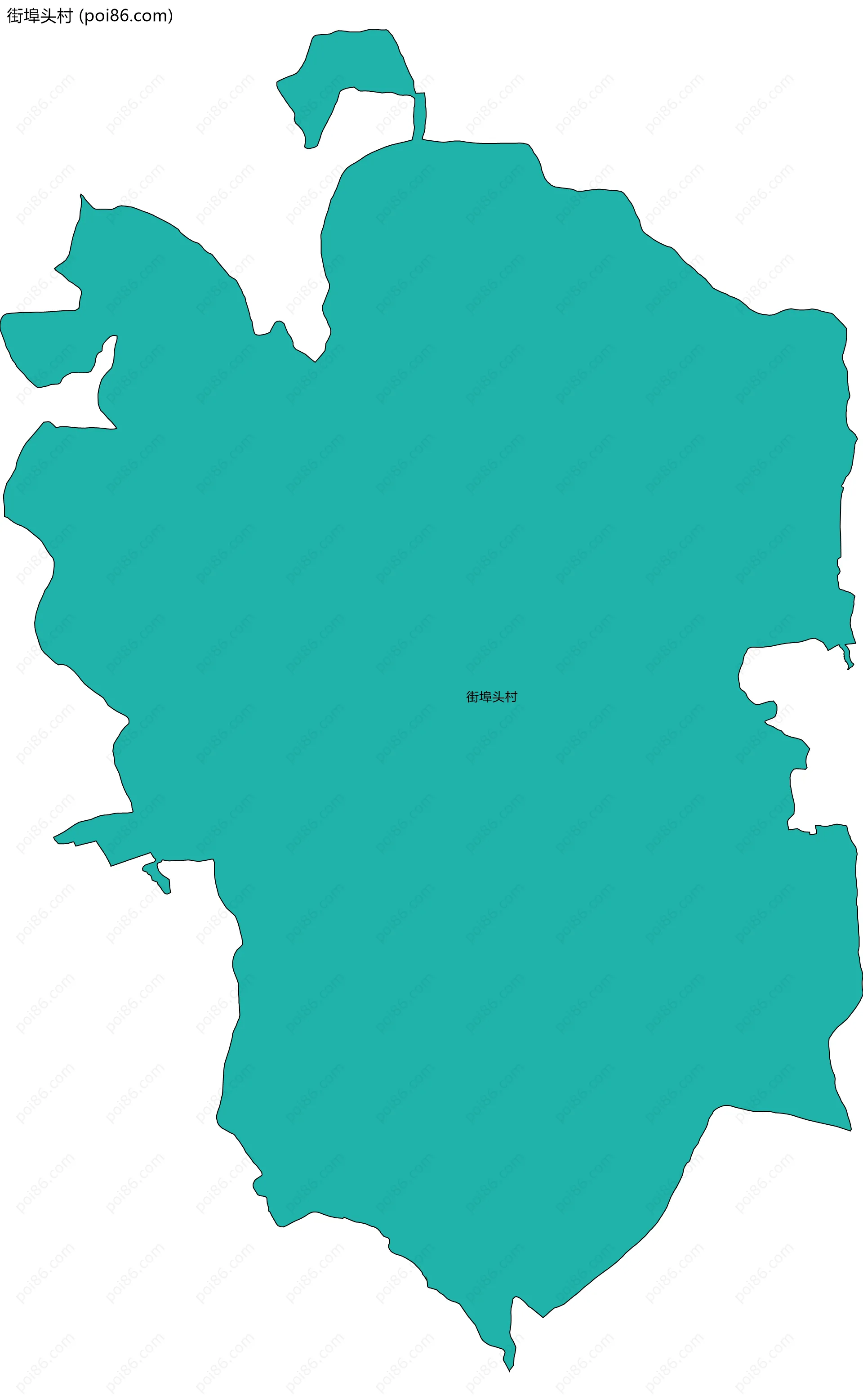 街埠头村边界地图