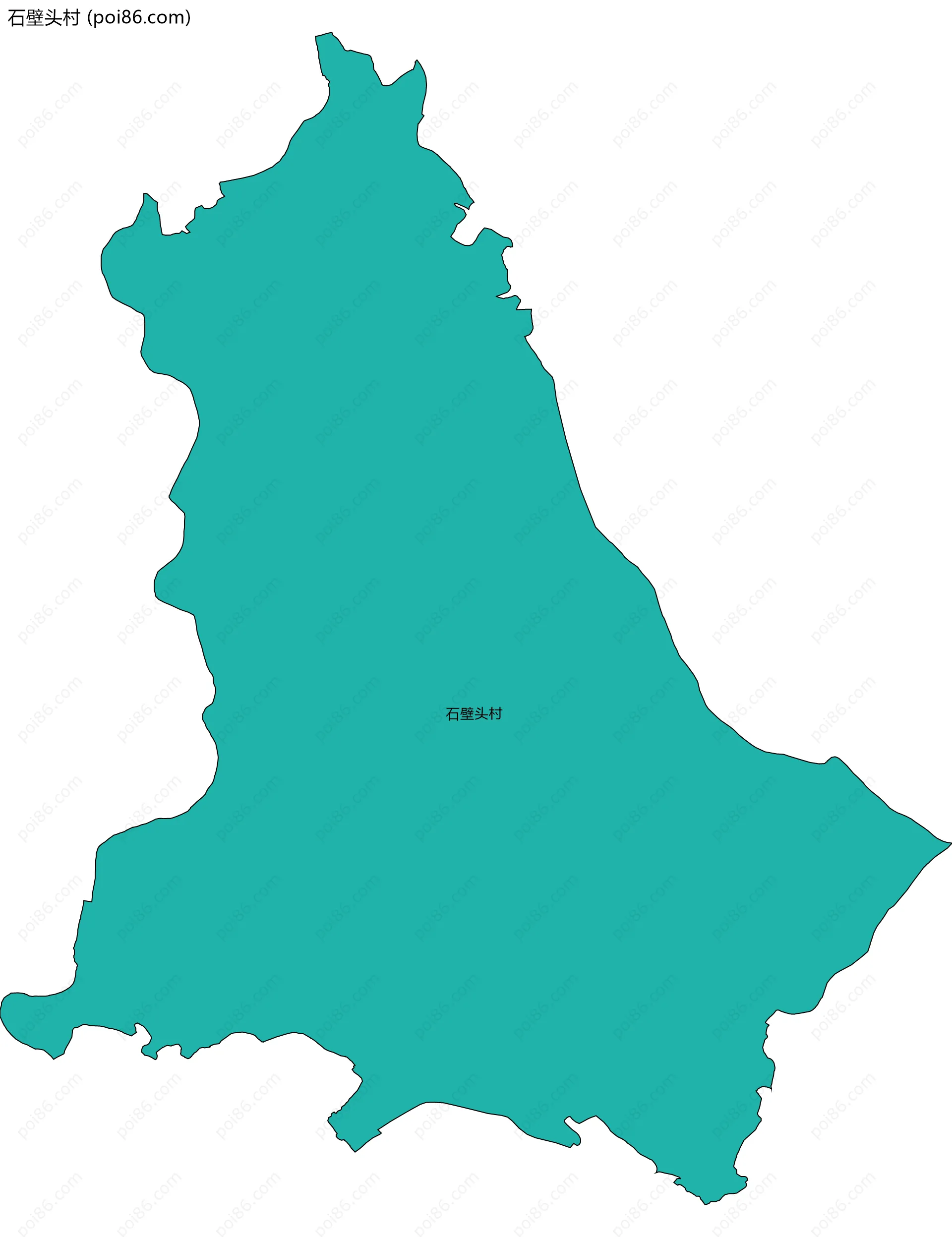 石壁头村边界地图