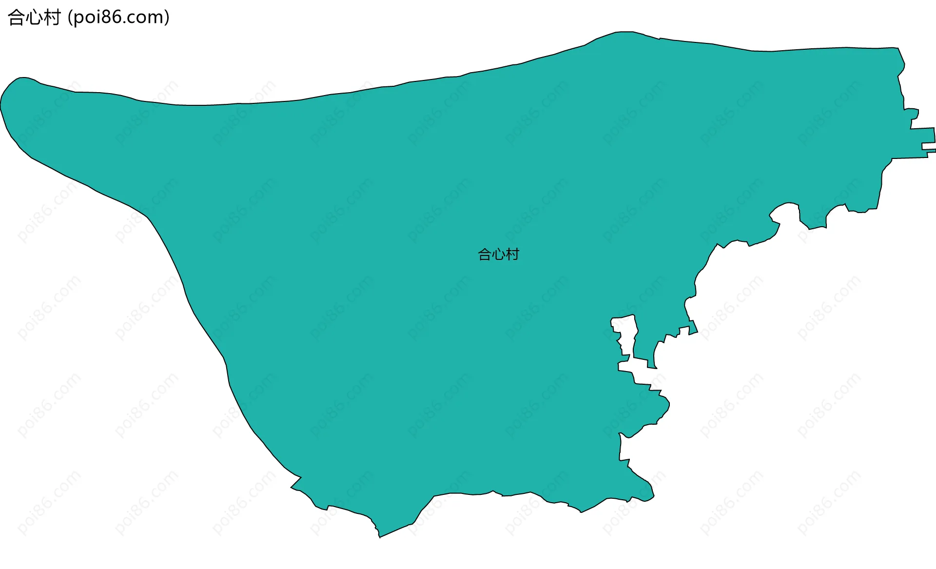 合心村边界地图