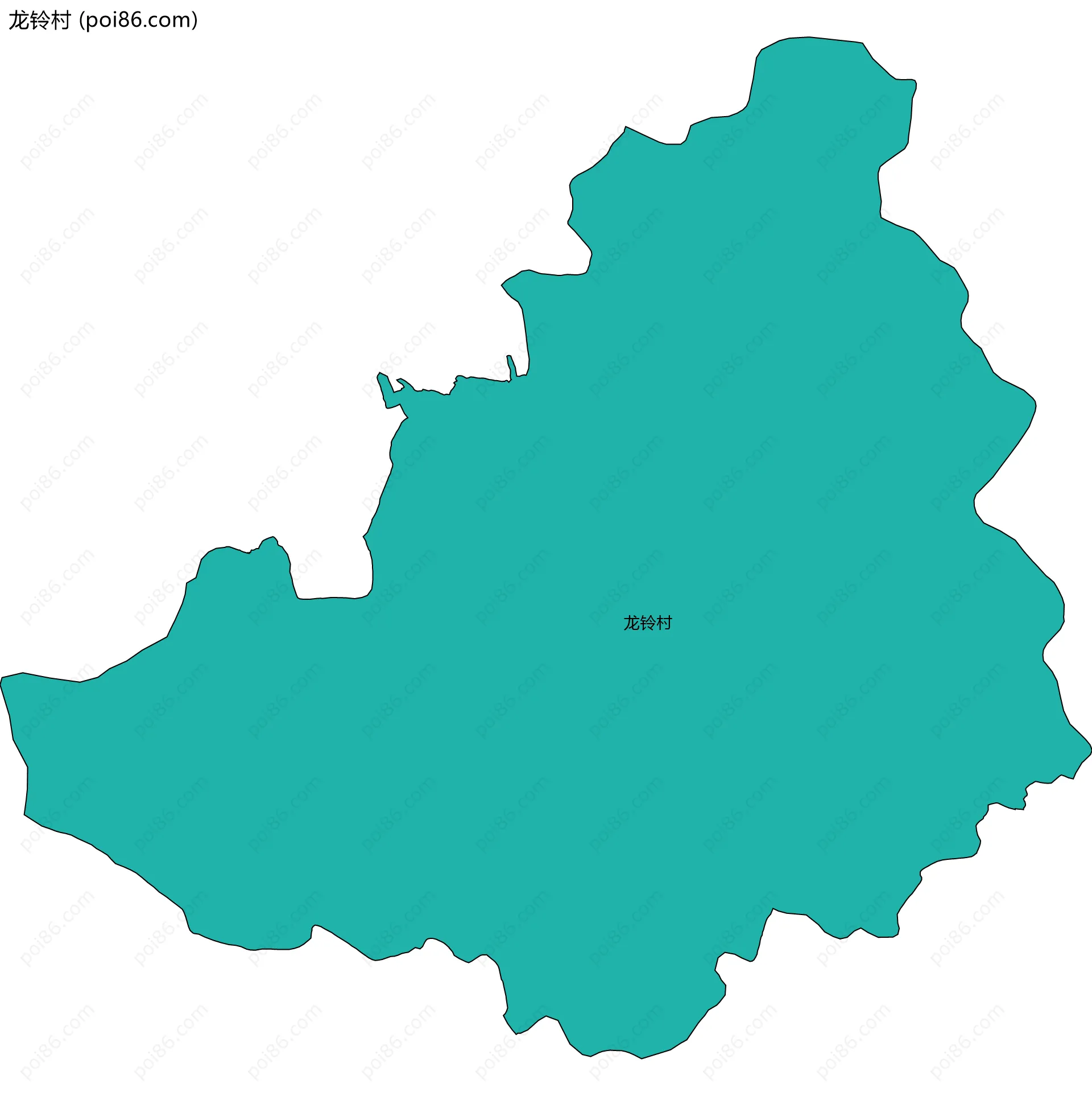 龙铃村边界地图