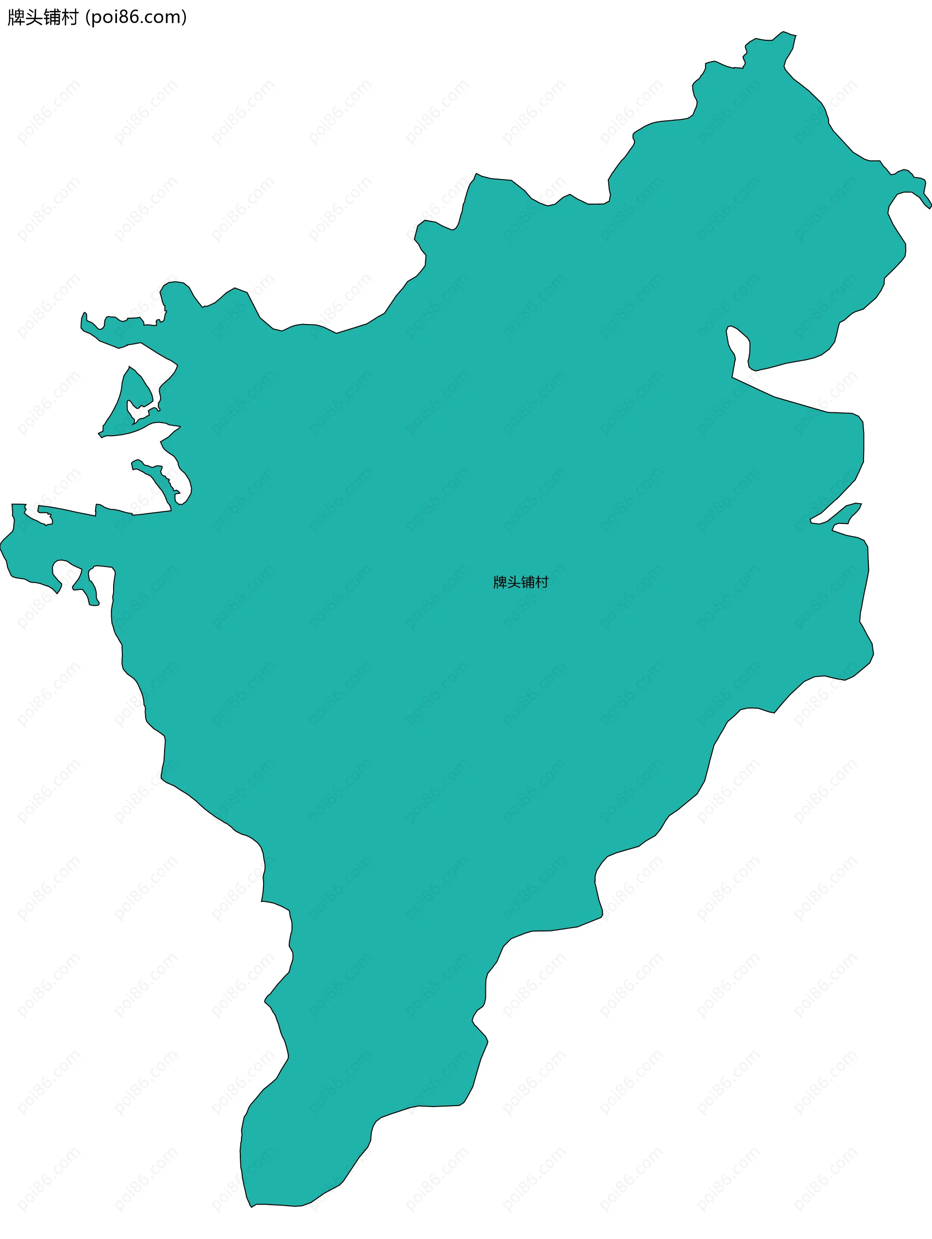 牌头铺村边界地图