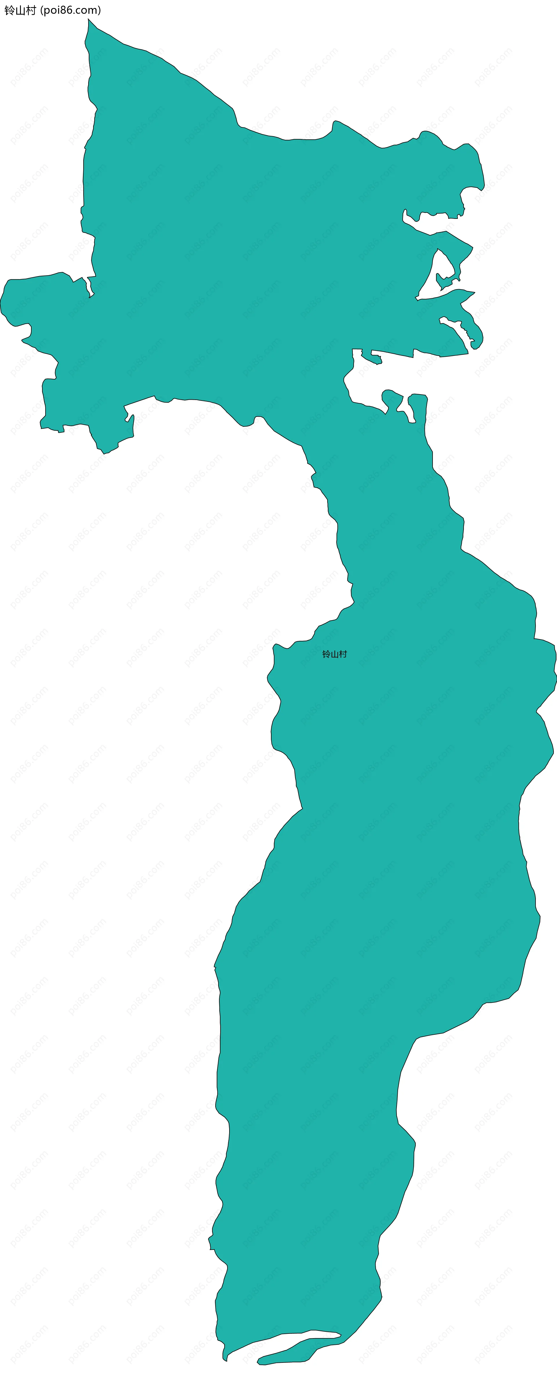 铃山村边界地图