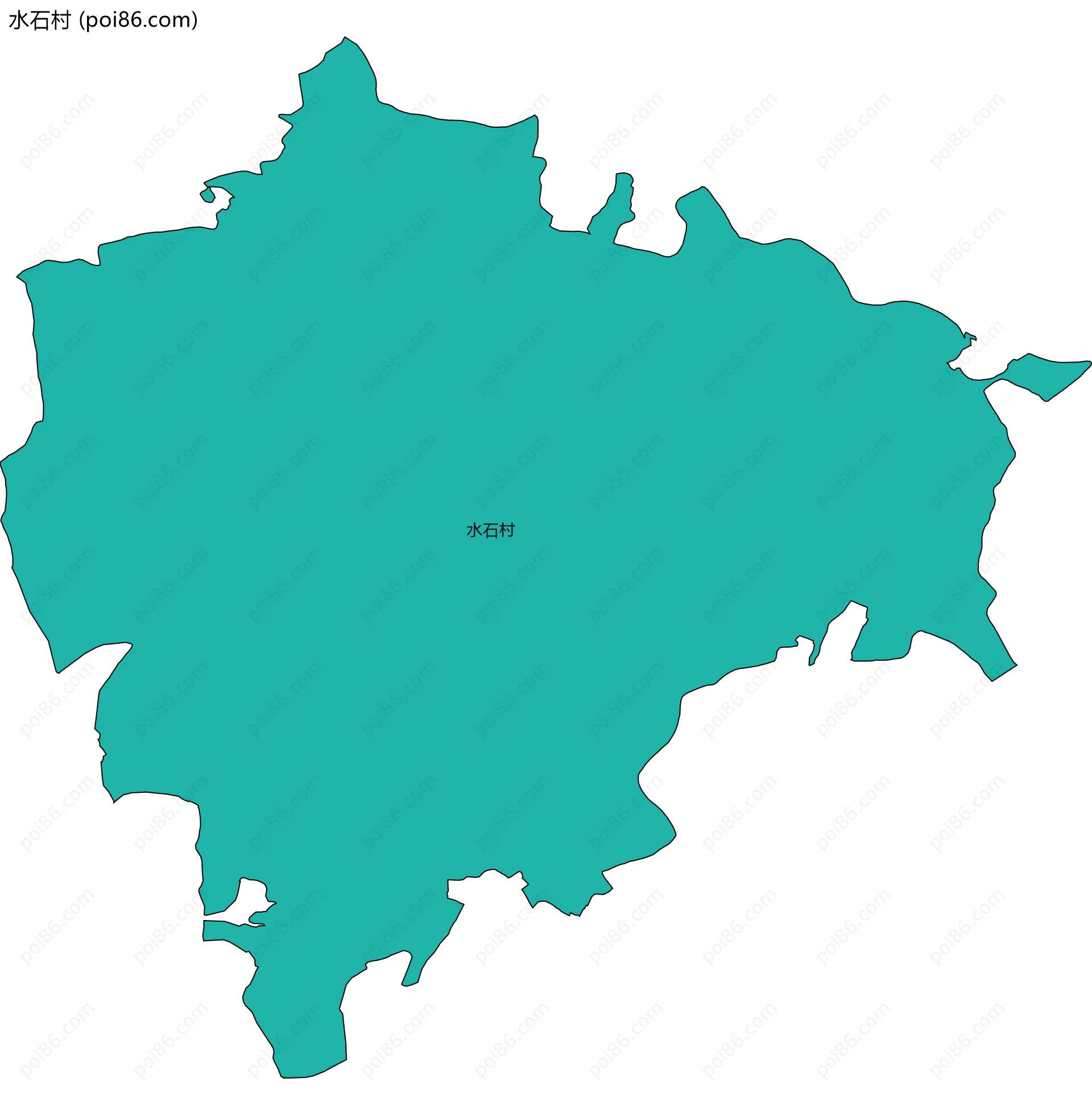水石村边界地图