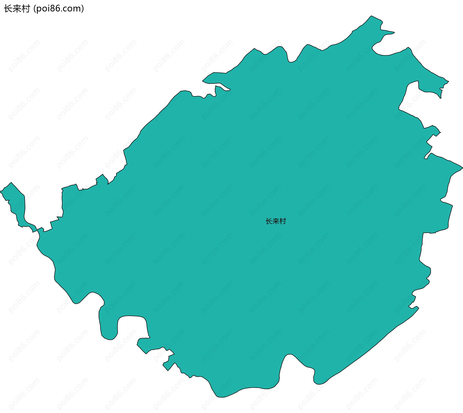 长来村边界地图