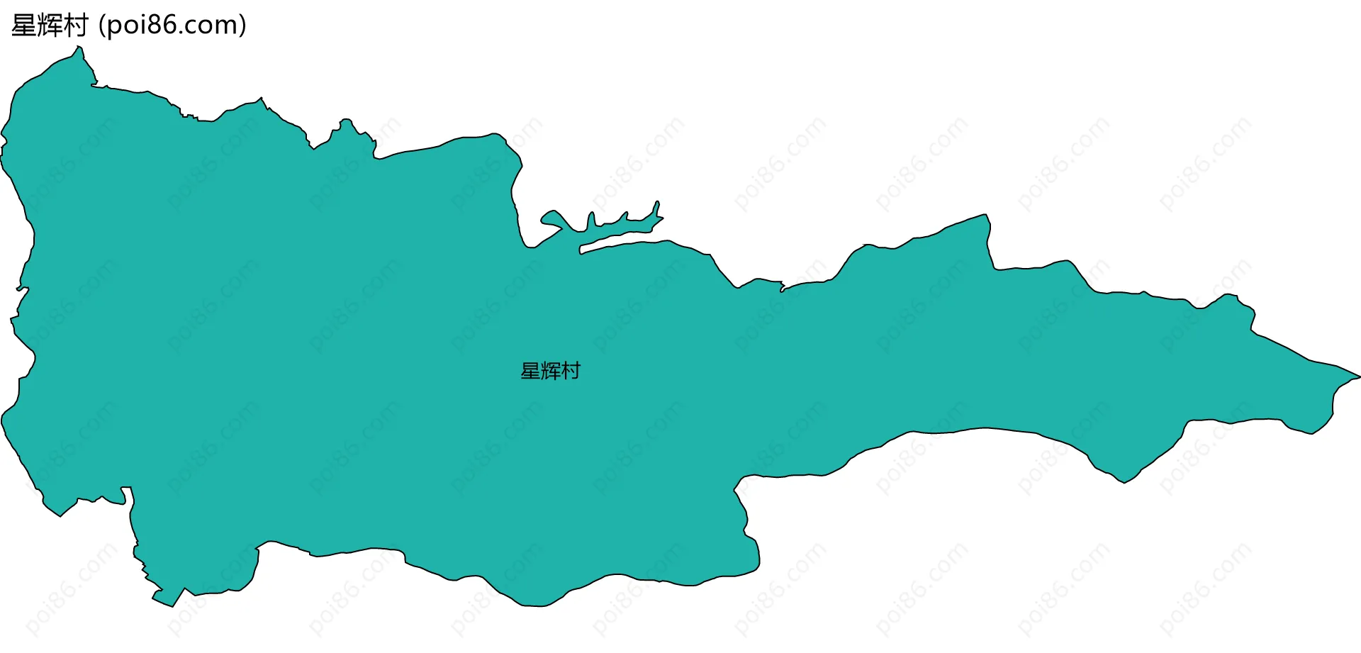 星辉村边界地图