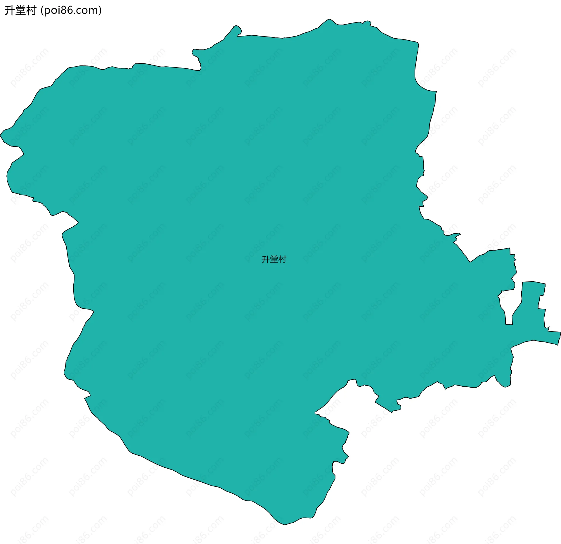 升堂村边界地图