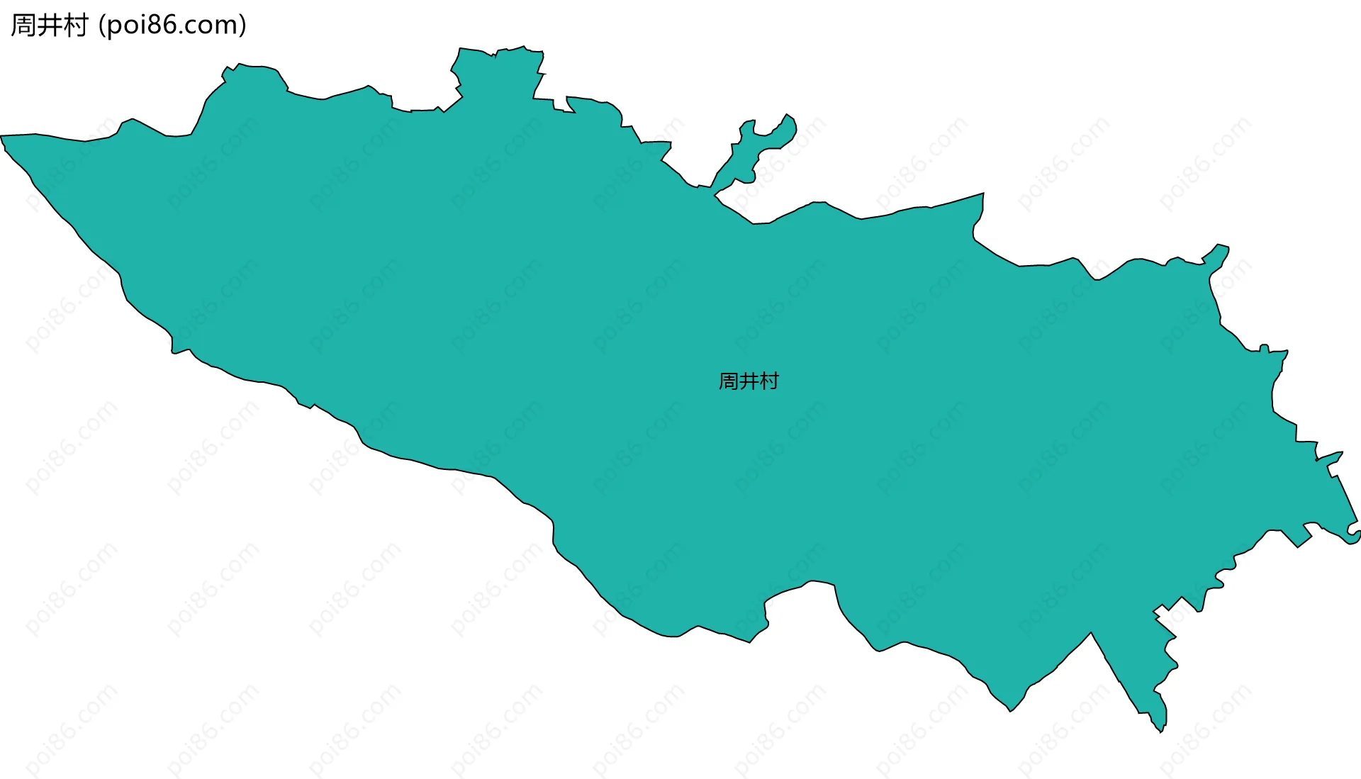 周井村边界地图