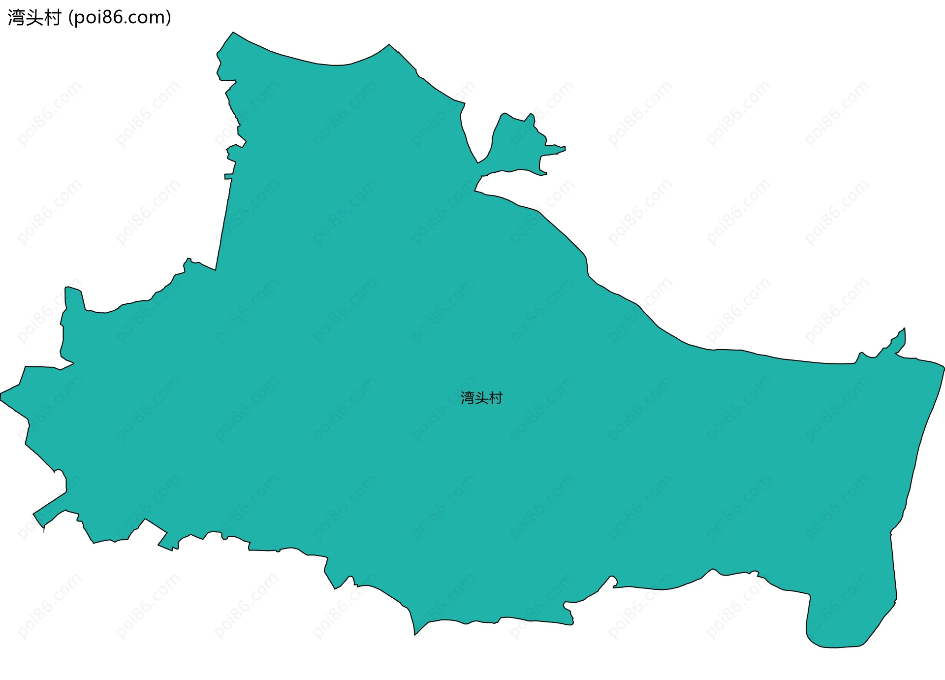 湾头村边界地图