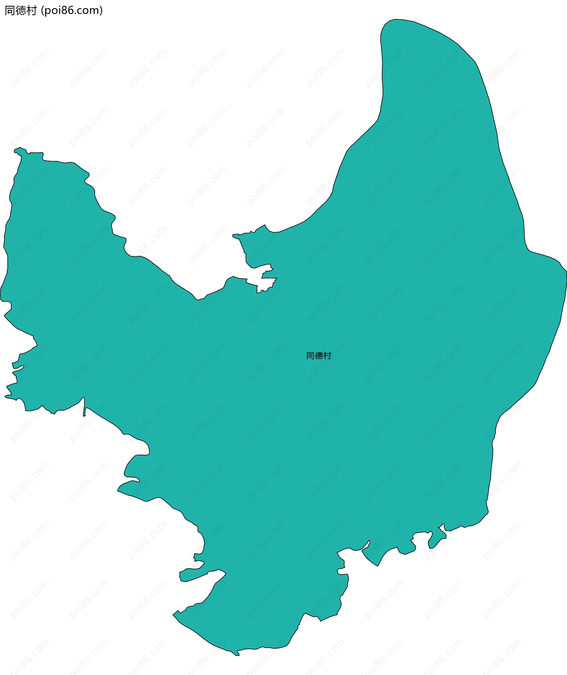 同德村边界地图