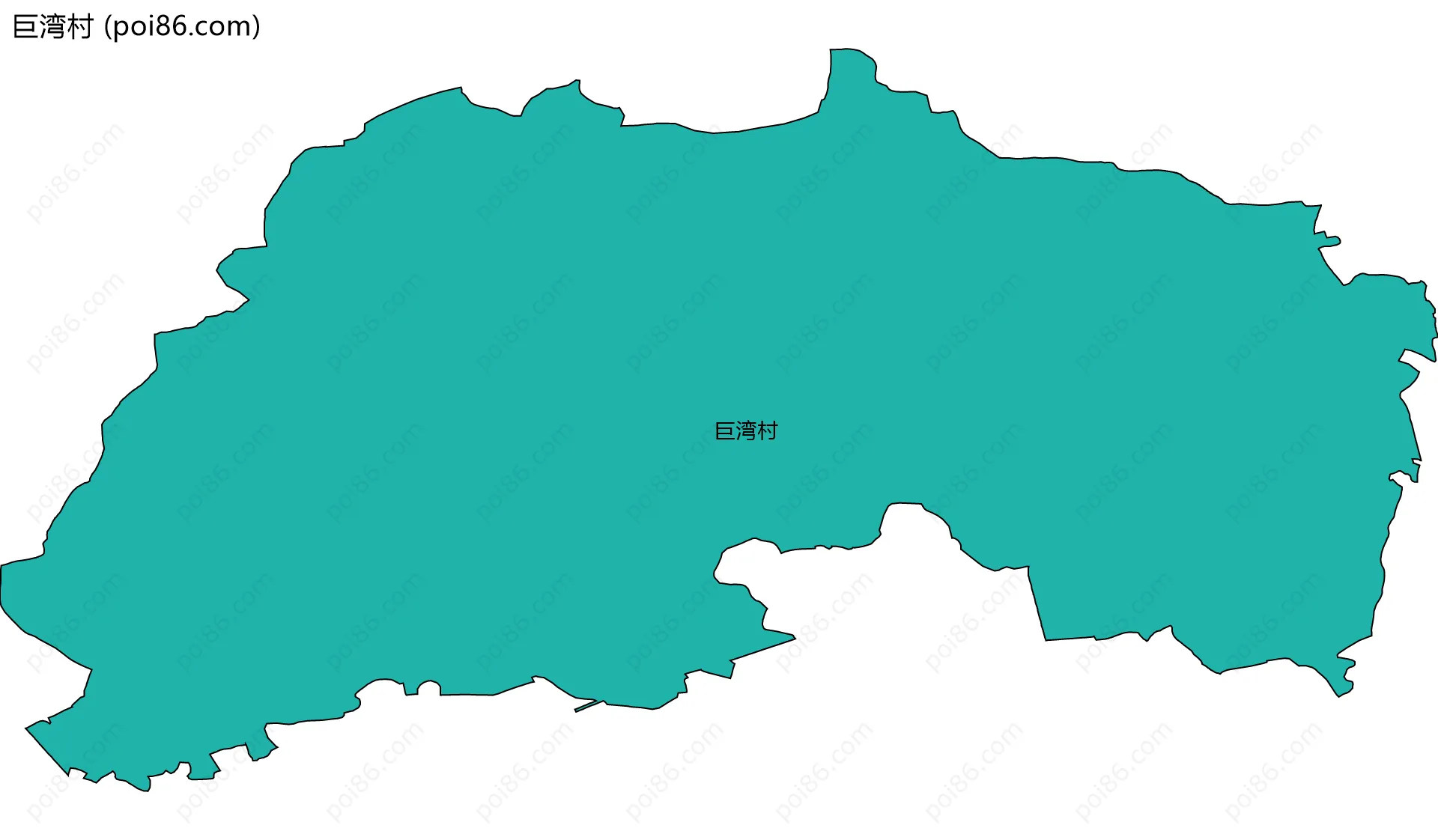 巨湾村边界地图