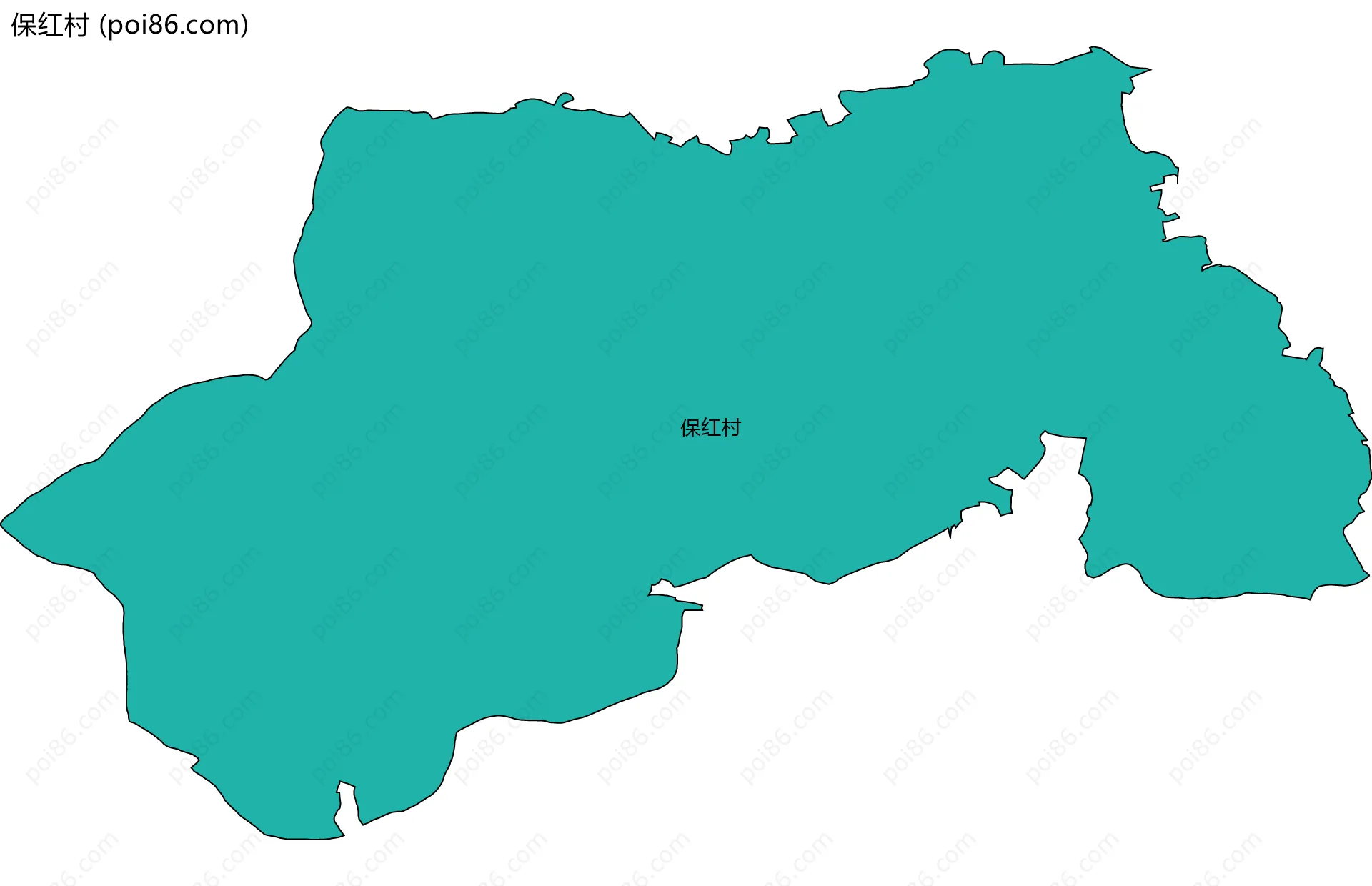 保红村边界地图