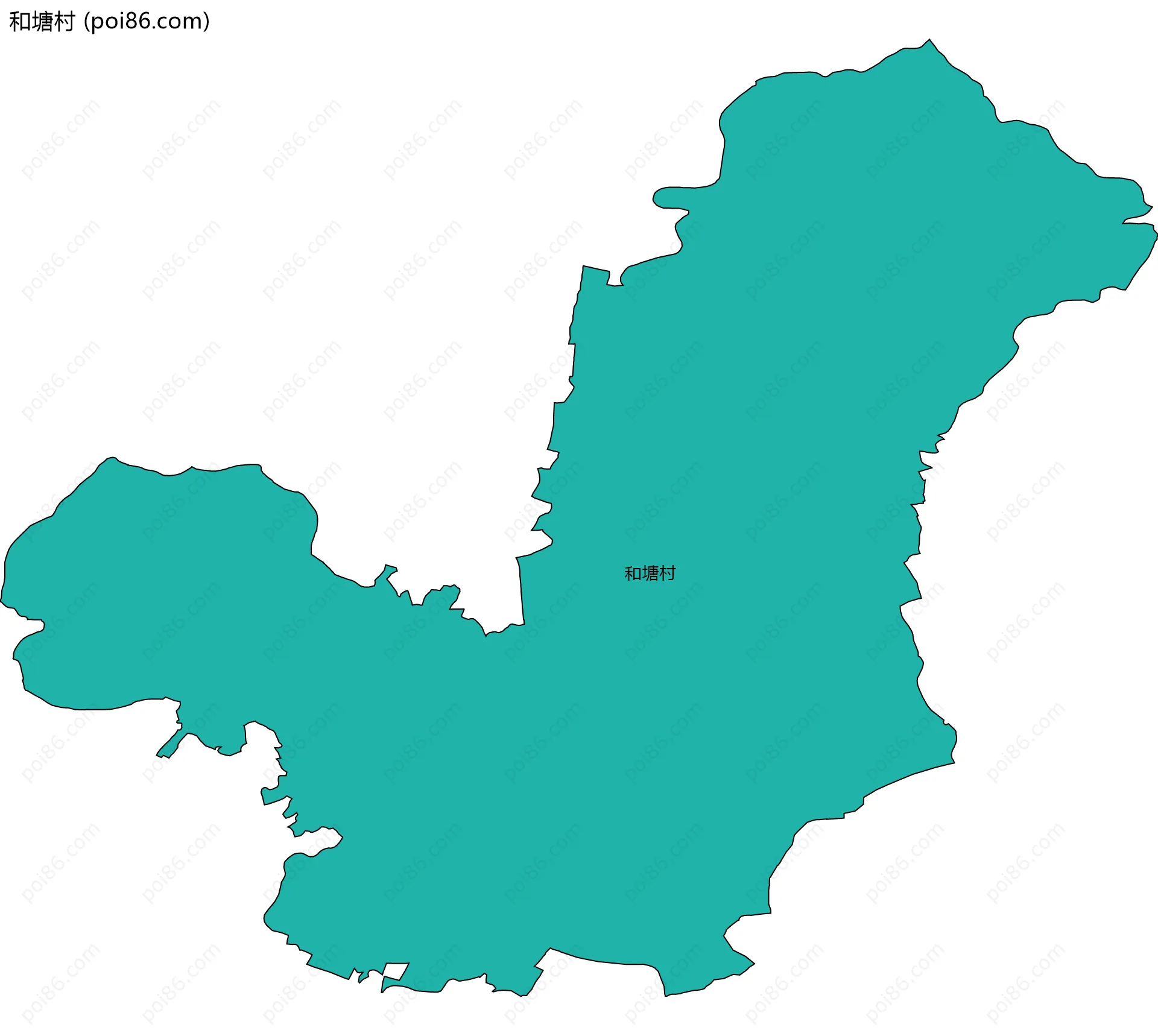 和塘村边界地图