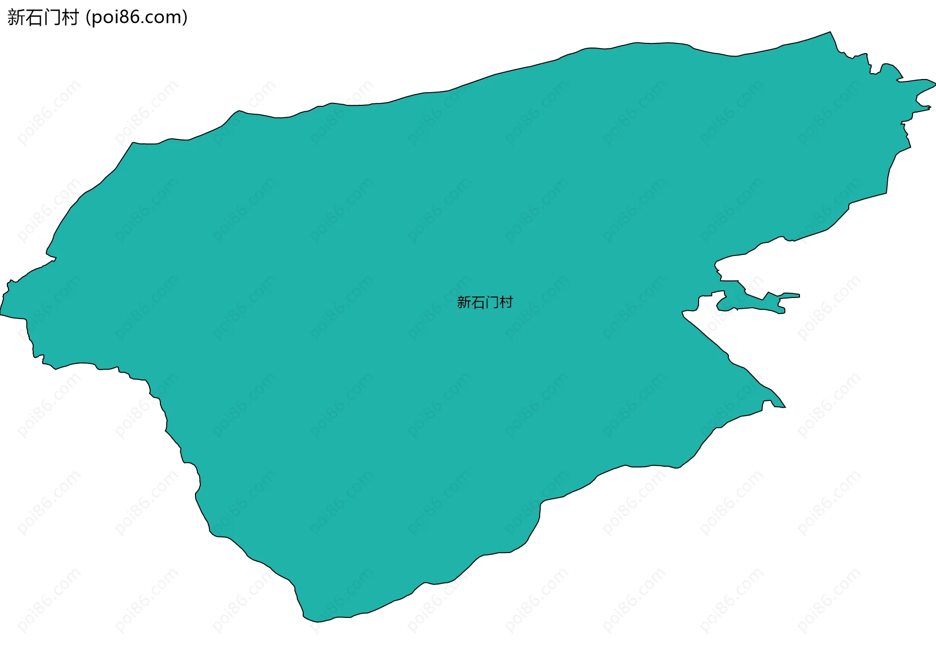 新石门村边界地图