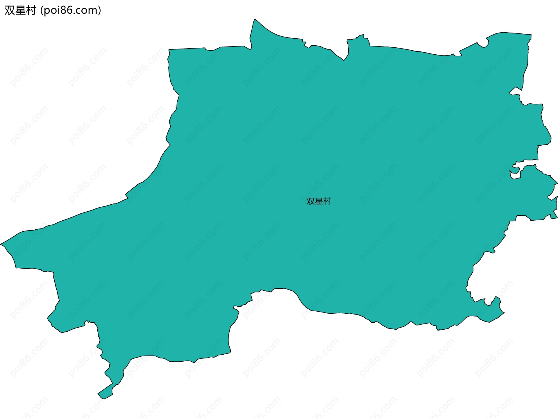 双星村边界地图
