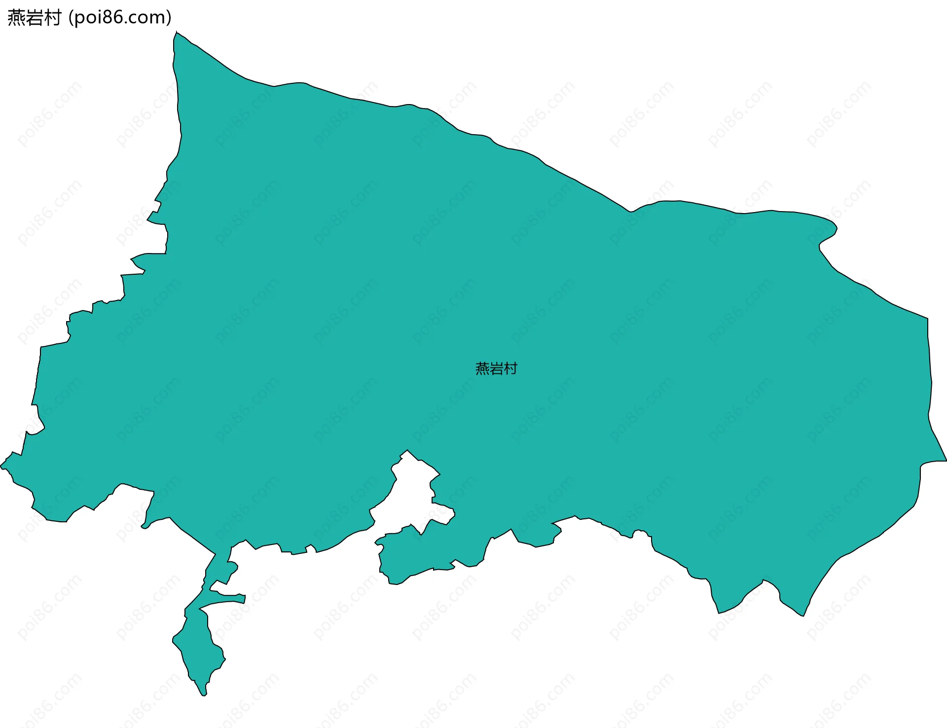 燕岩村边界地图