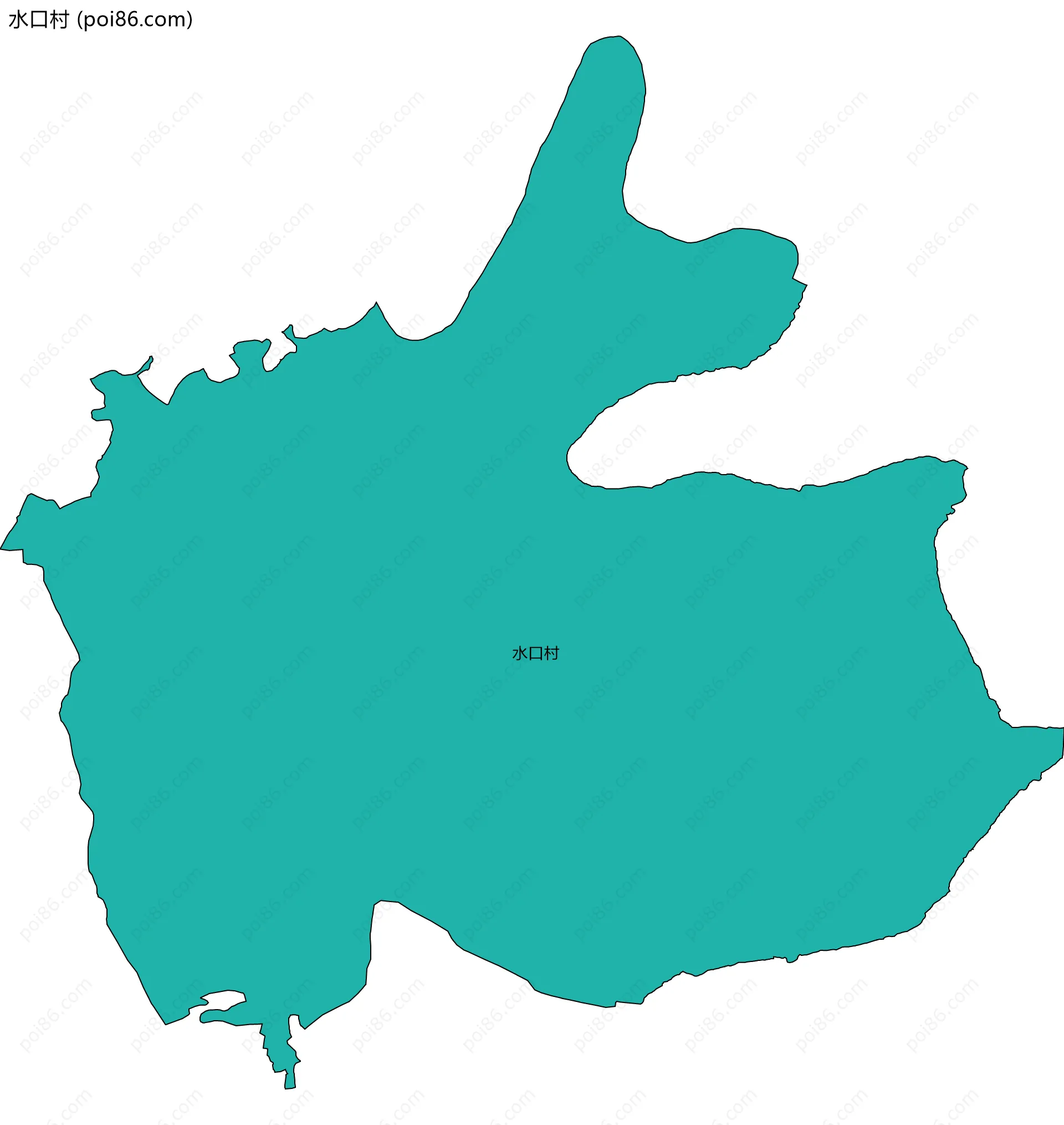 水口村边界地图