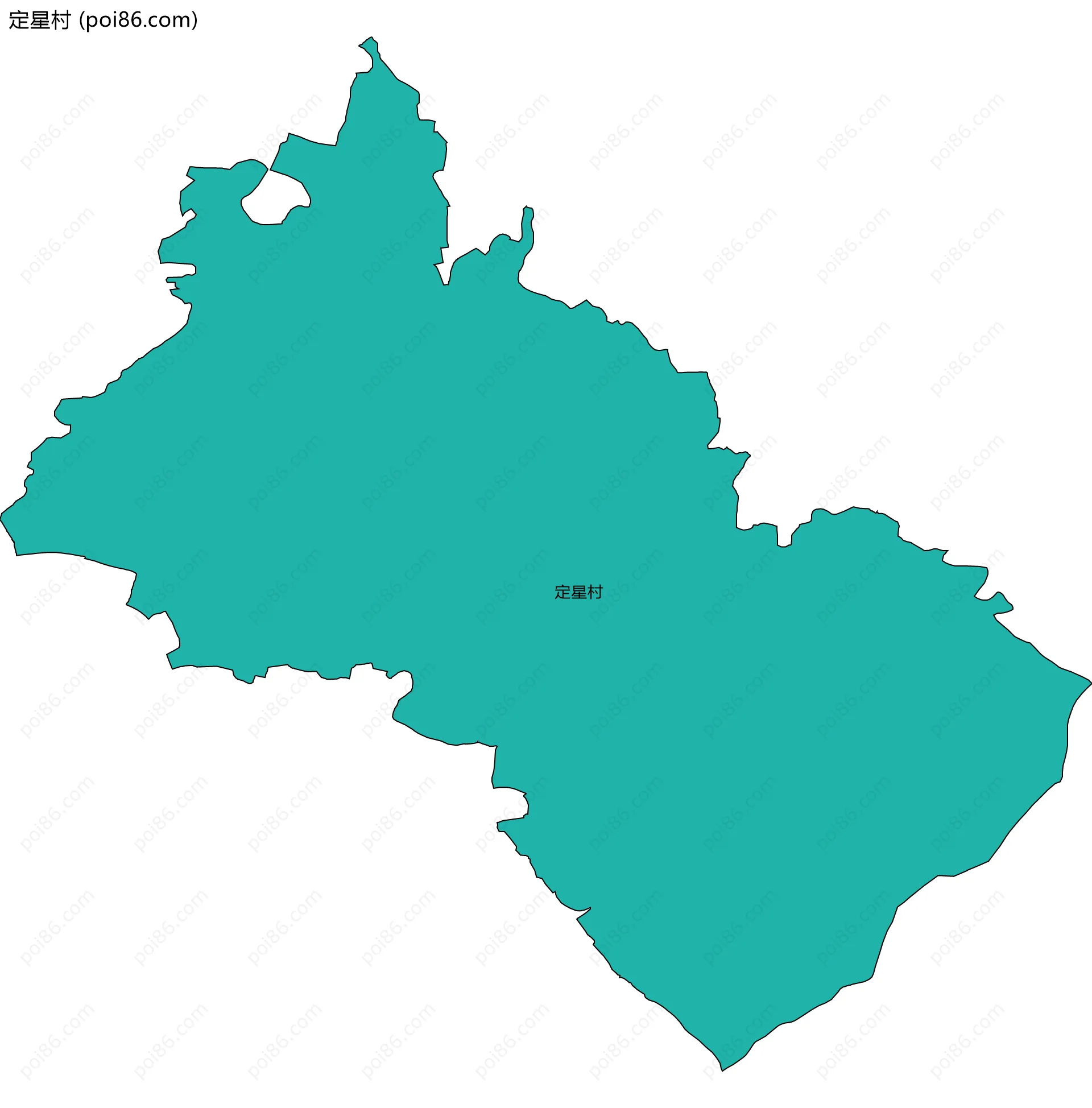定星村边界地图
