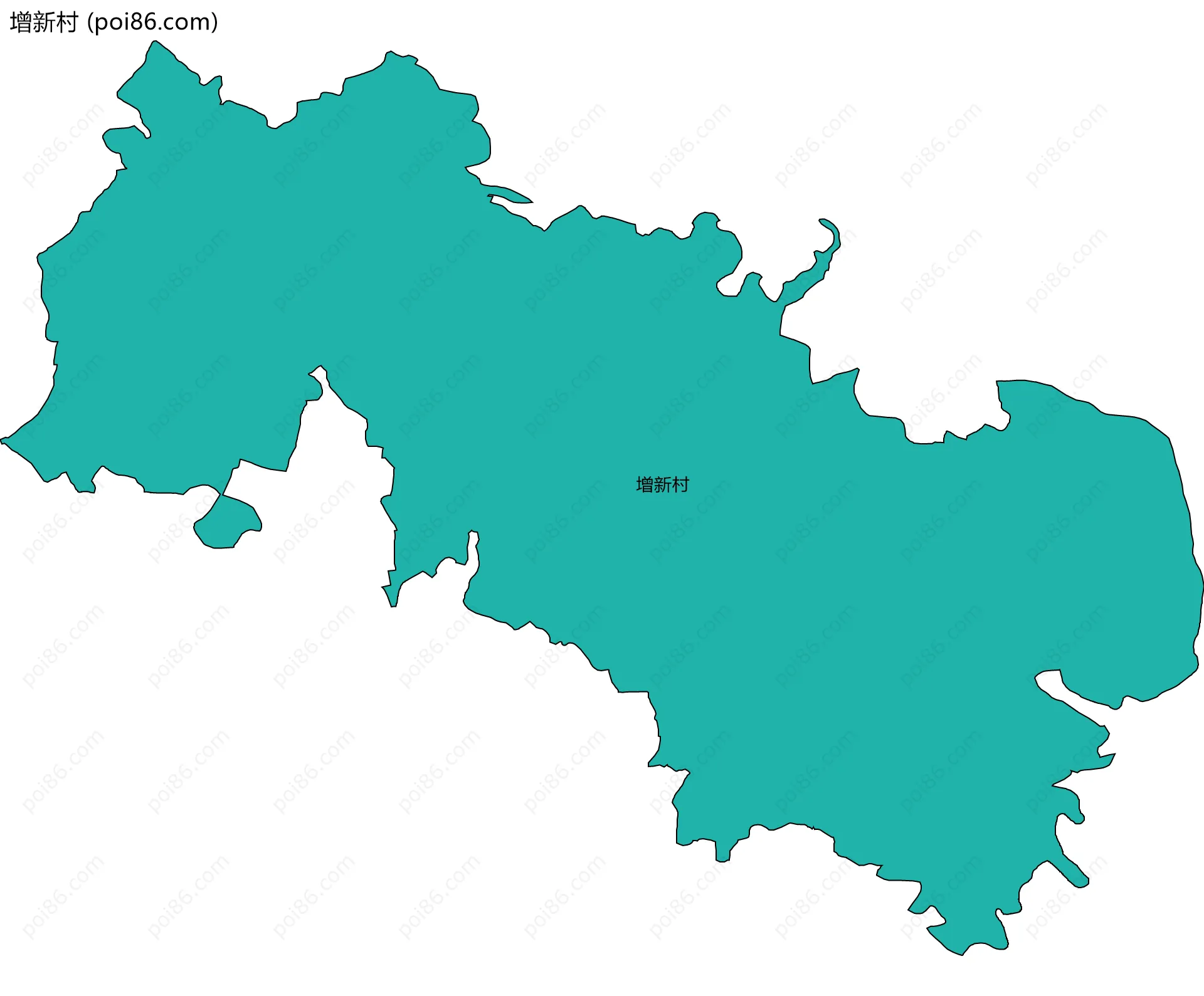 增新村边界地图