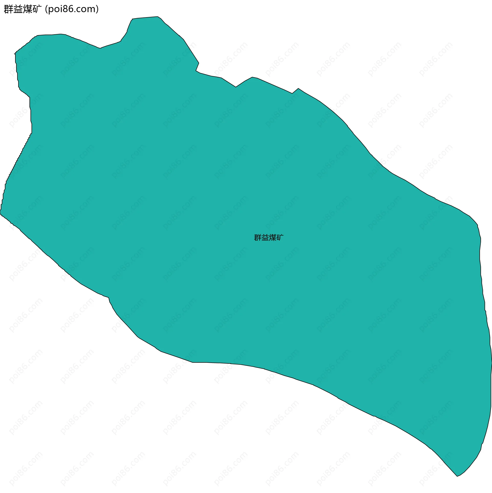 群益煤矿边界地图