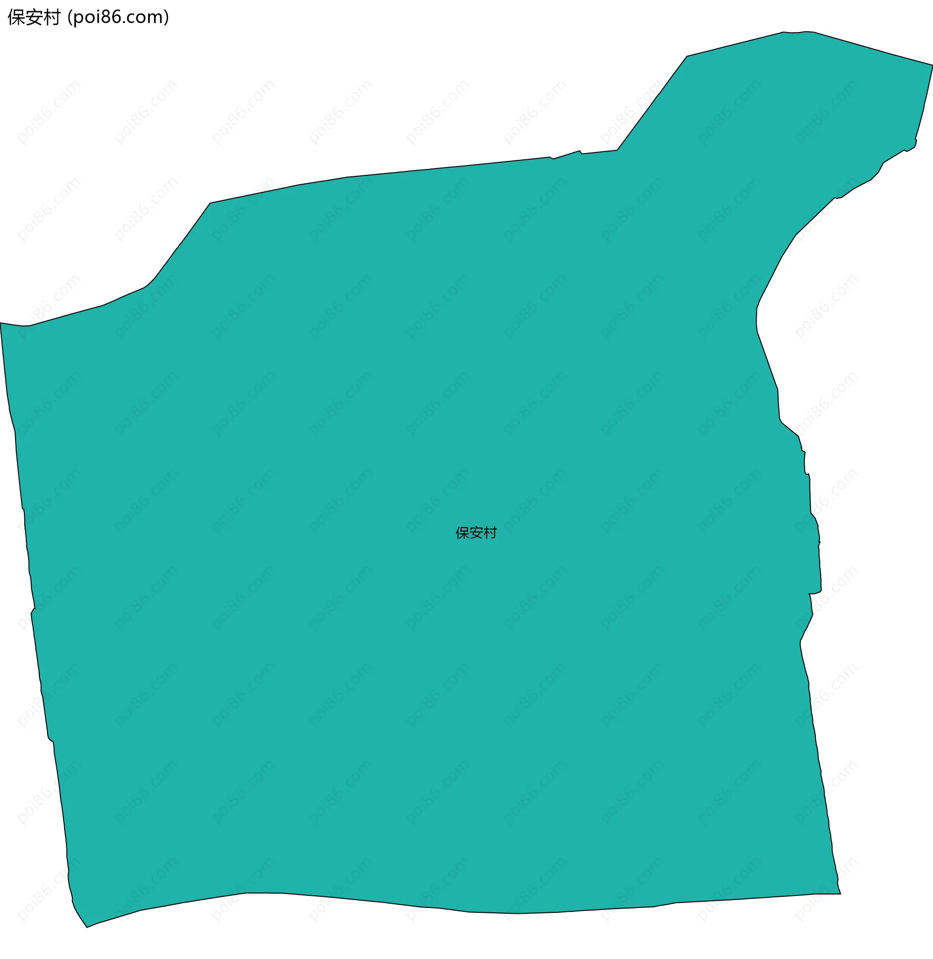 保安村边界地图