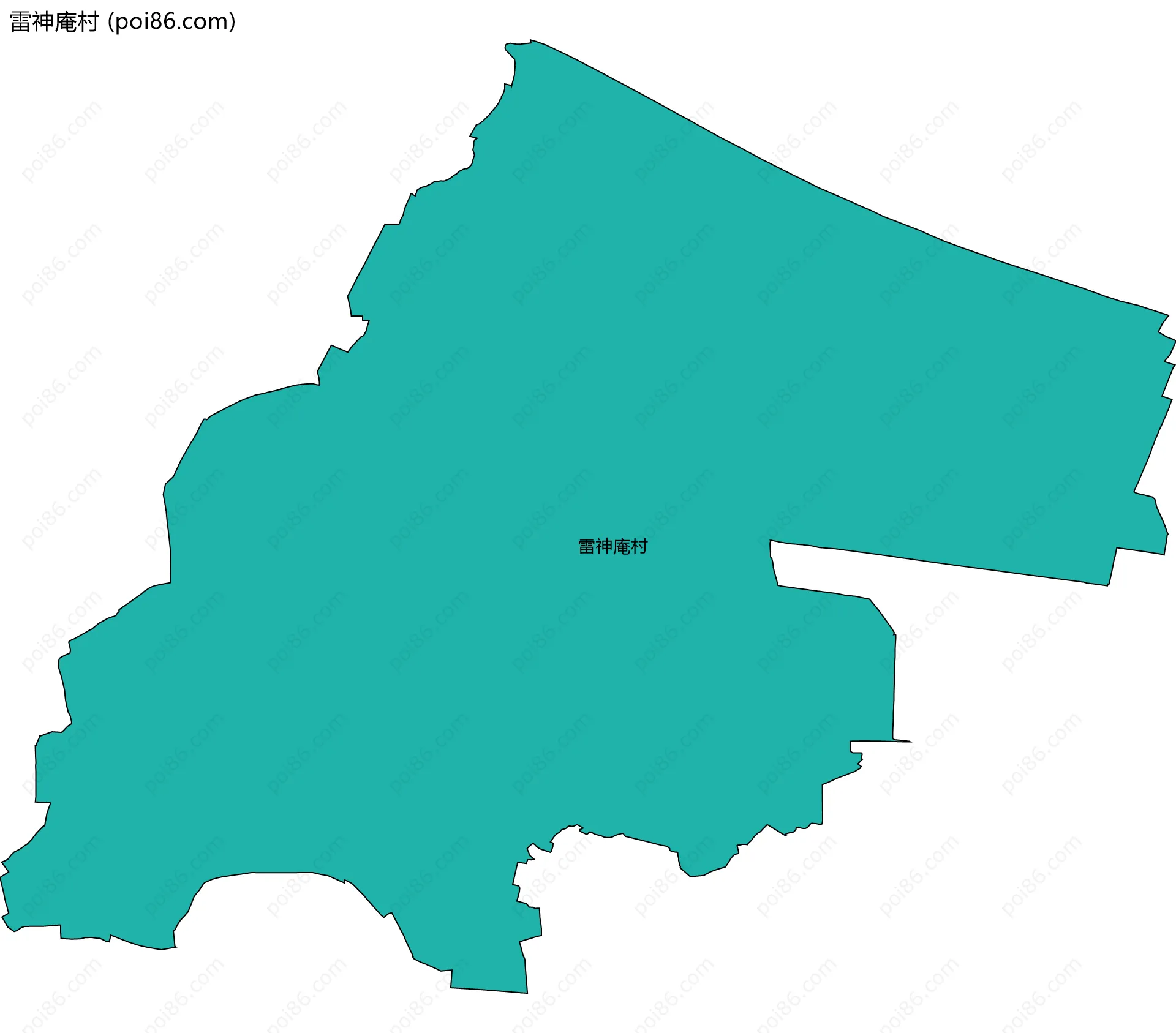 雷神庵村边界地图