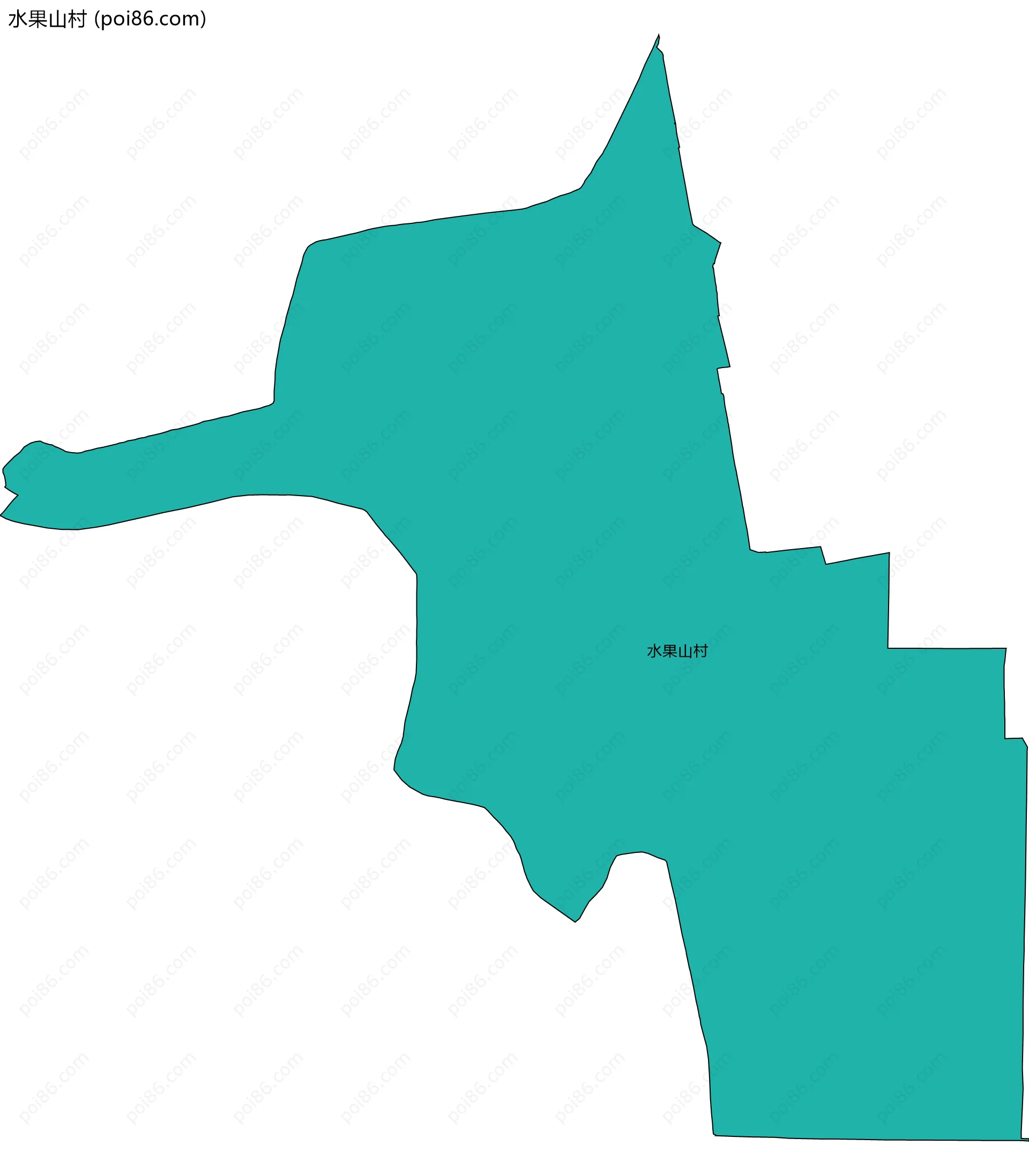 水果山村边界地图