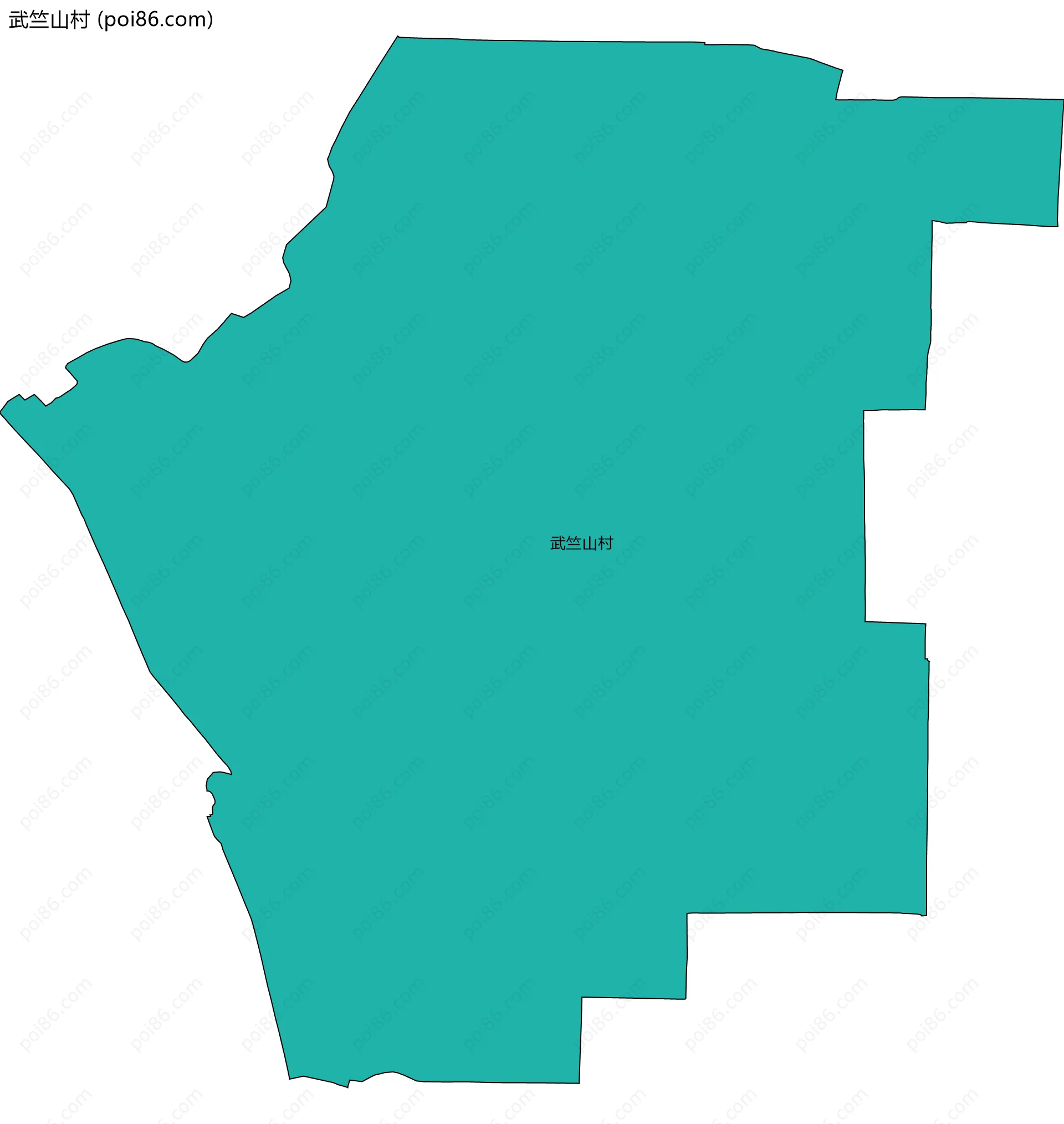 武竺山村边界地图