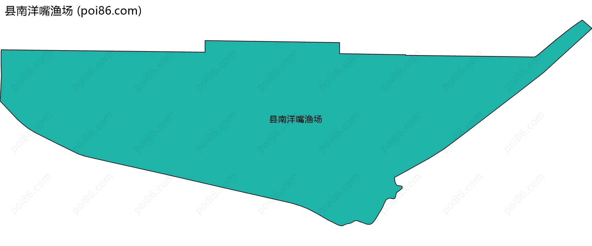 县南洋嘴渔场边界地图