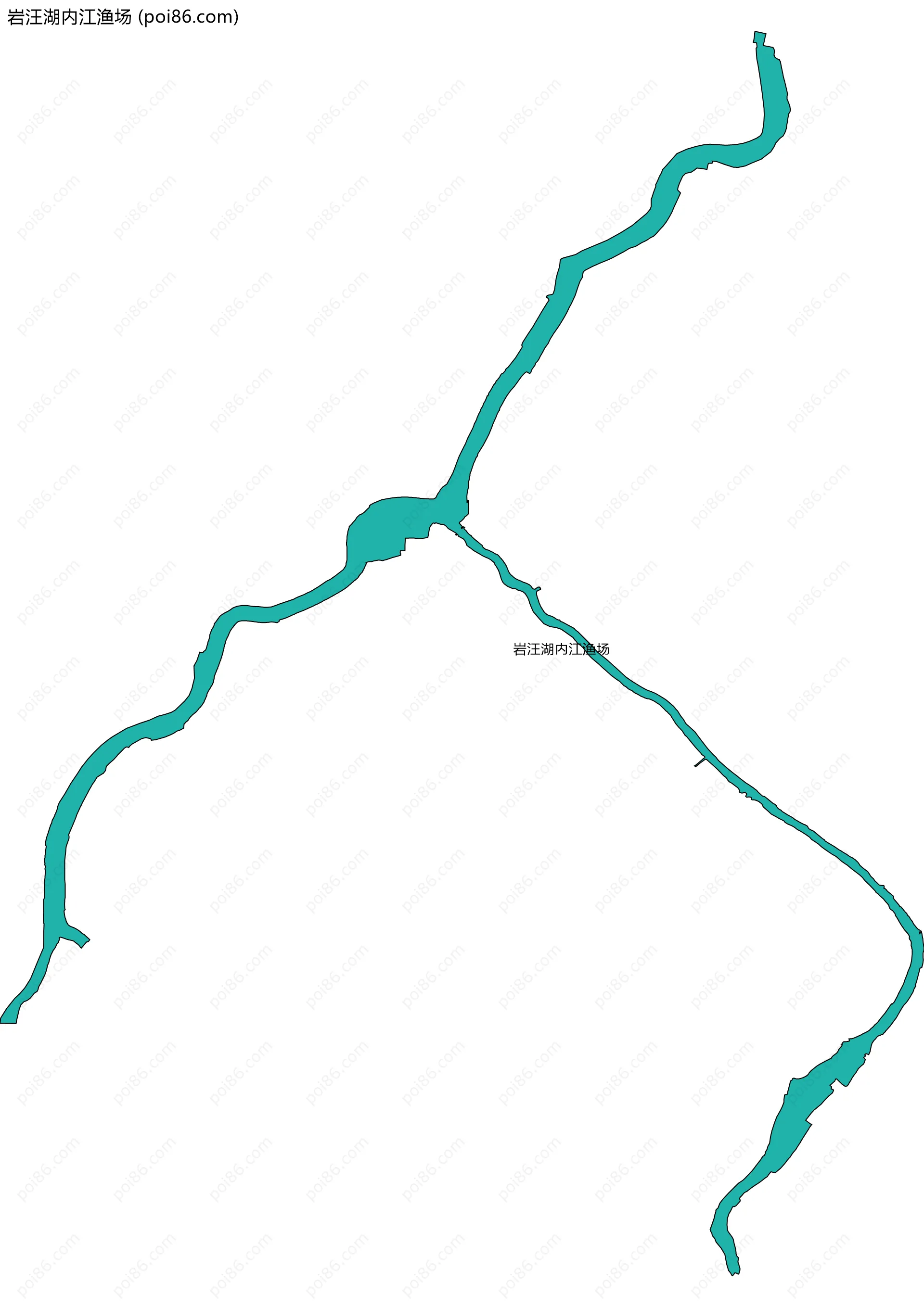 岩汪湖内江渔场边界地图