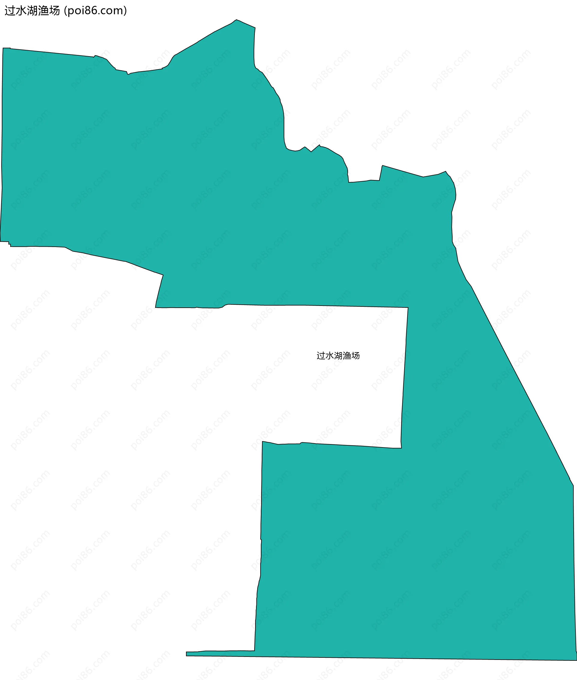 过水湖渔场边界地图