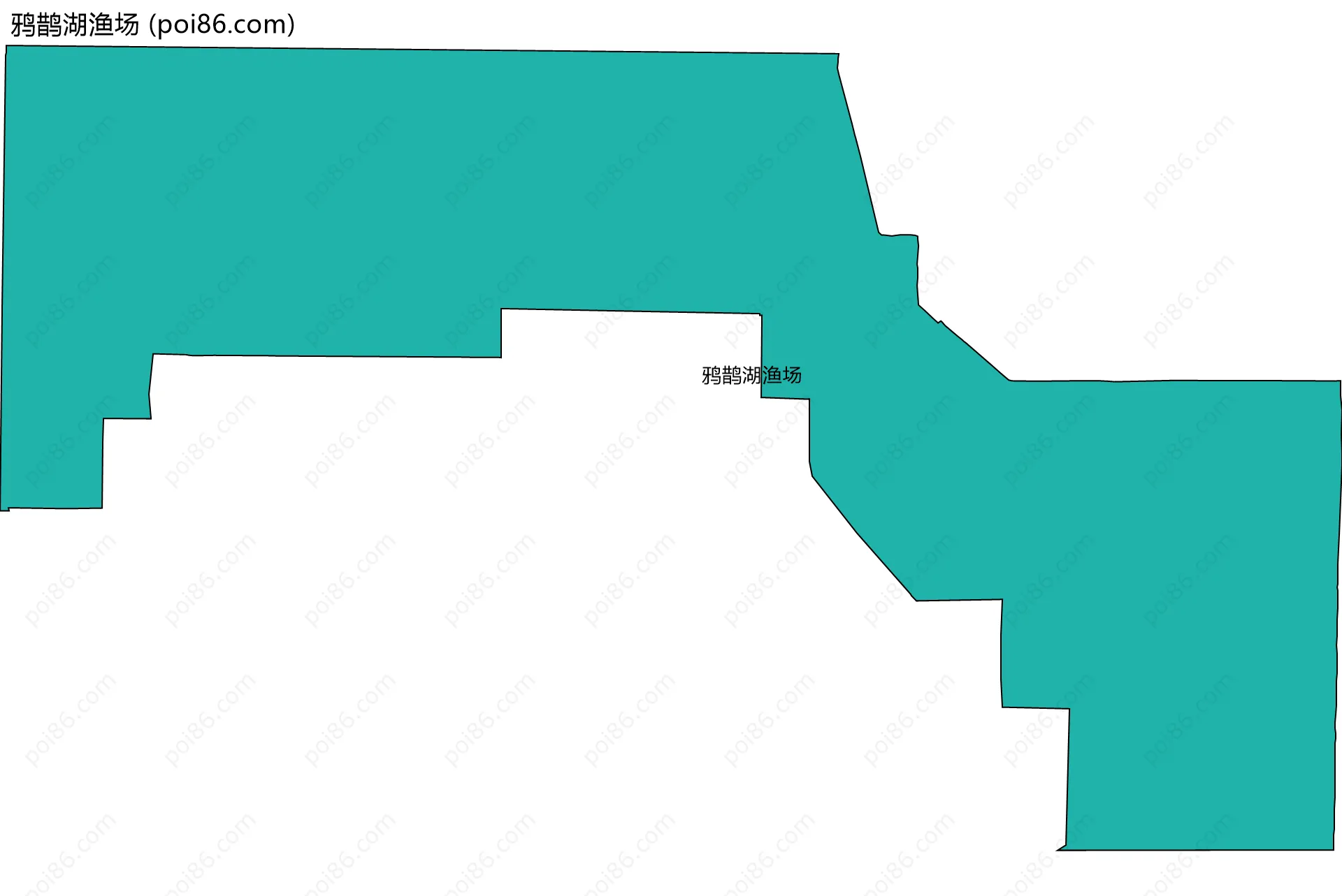 鸦鹊湖渔场边界地图