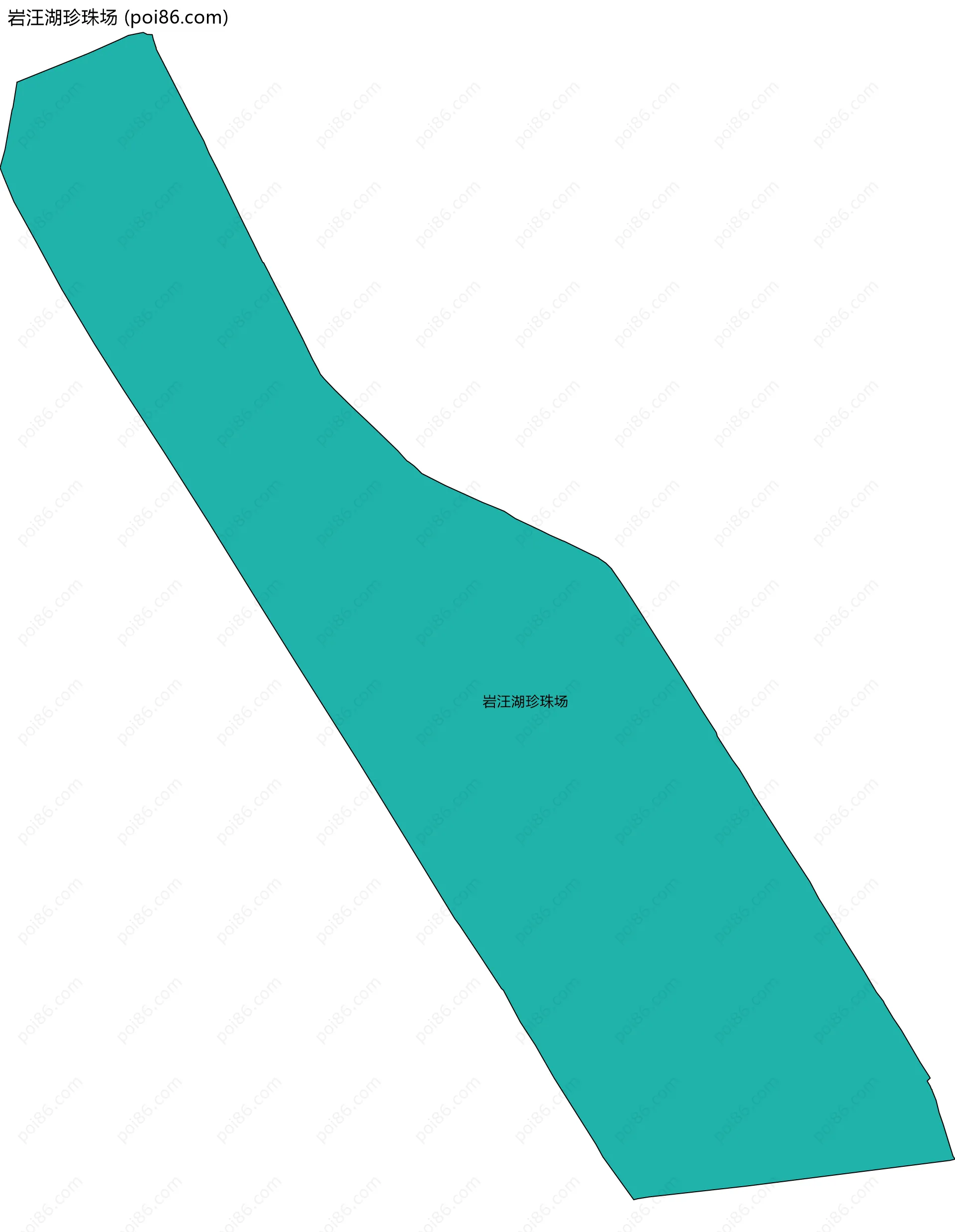 岩汪湖珍珠场边界地图