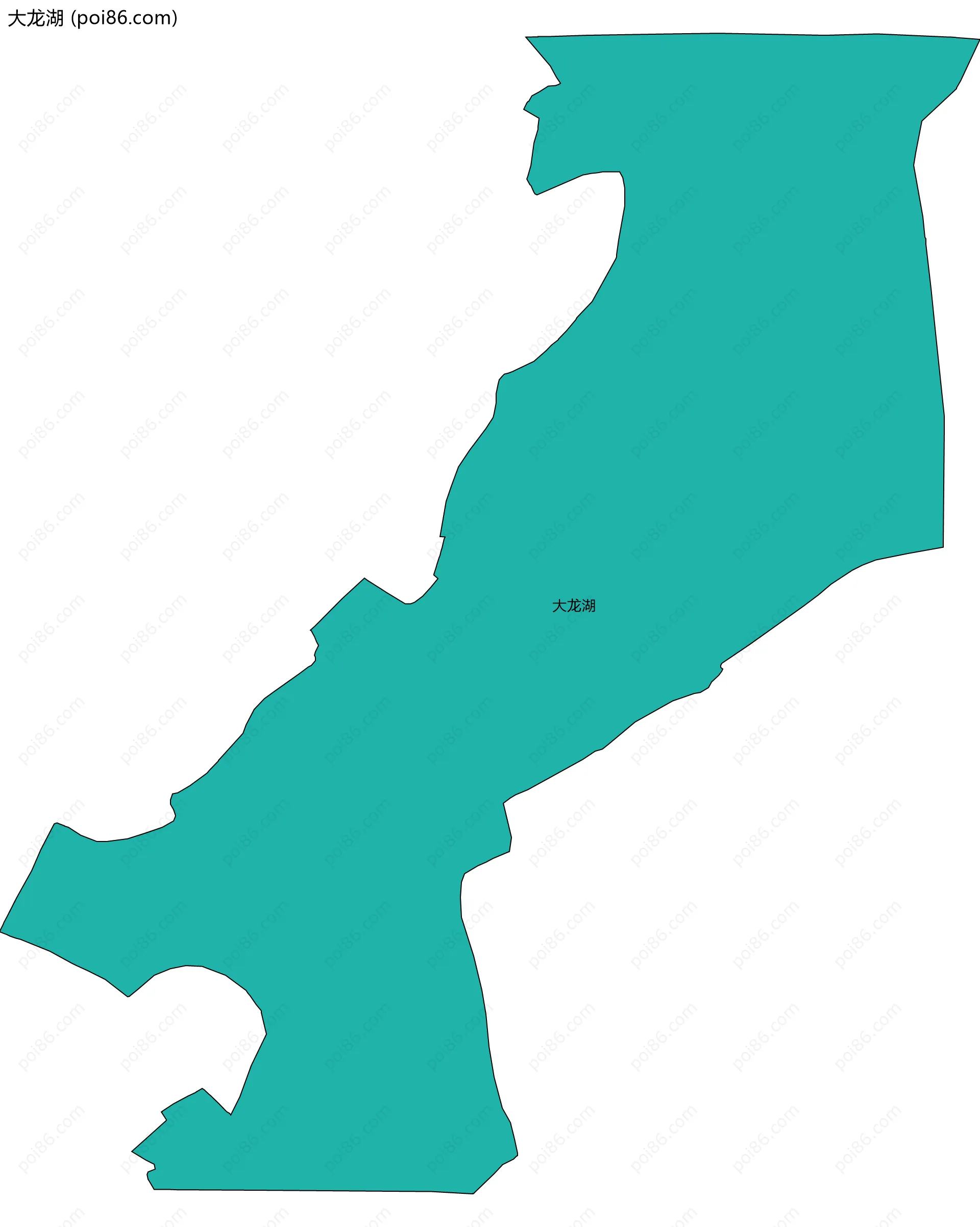 大龙湖边界地图