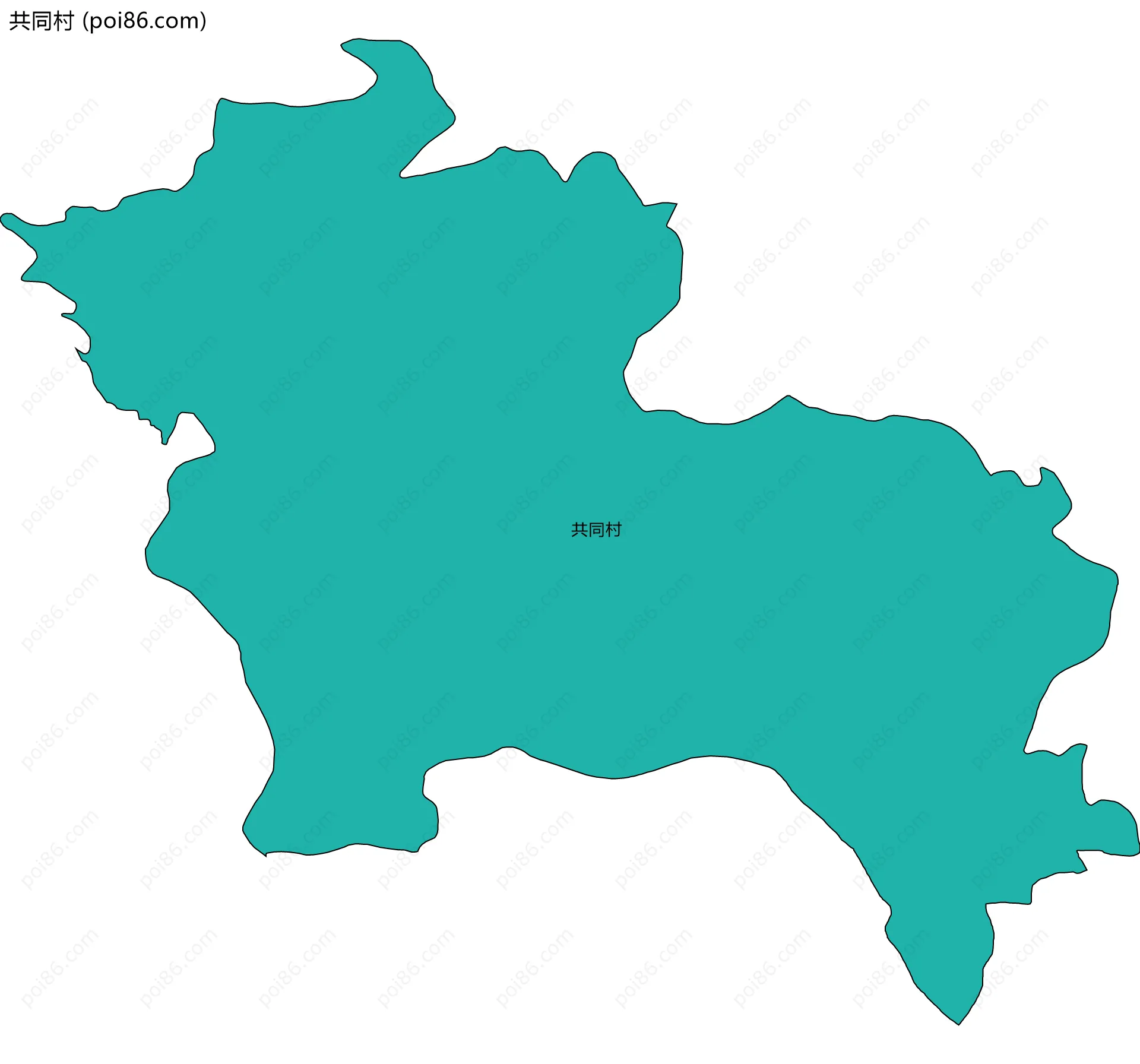 共同村边界地图
