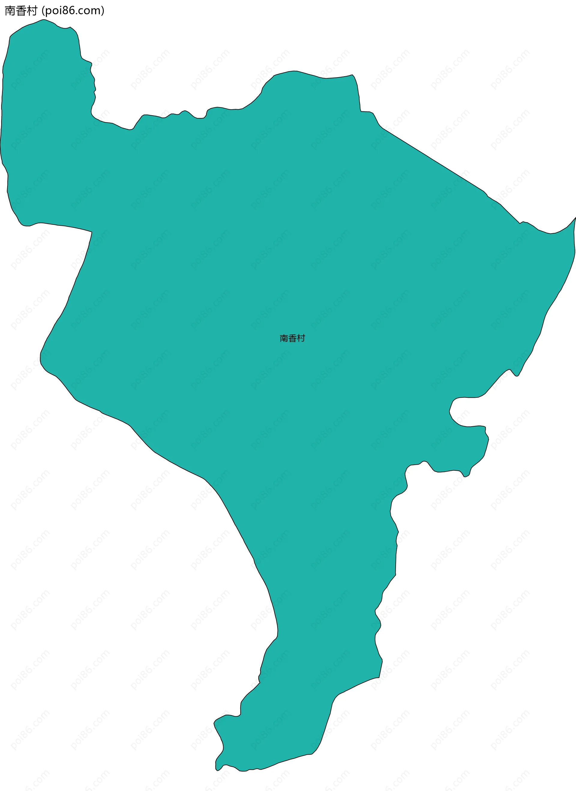南香村边界地图