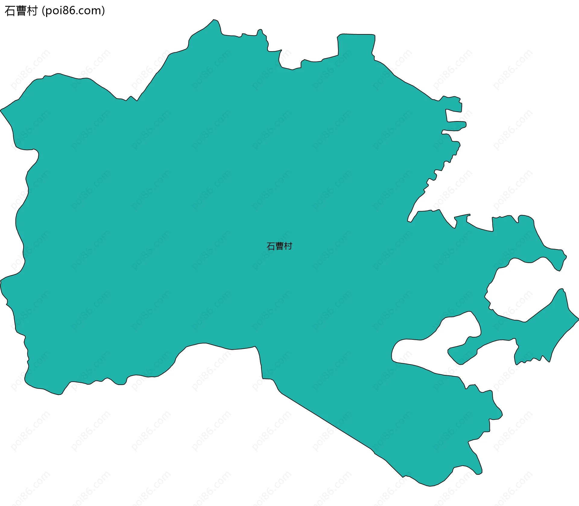 石曹村边界地图