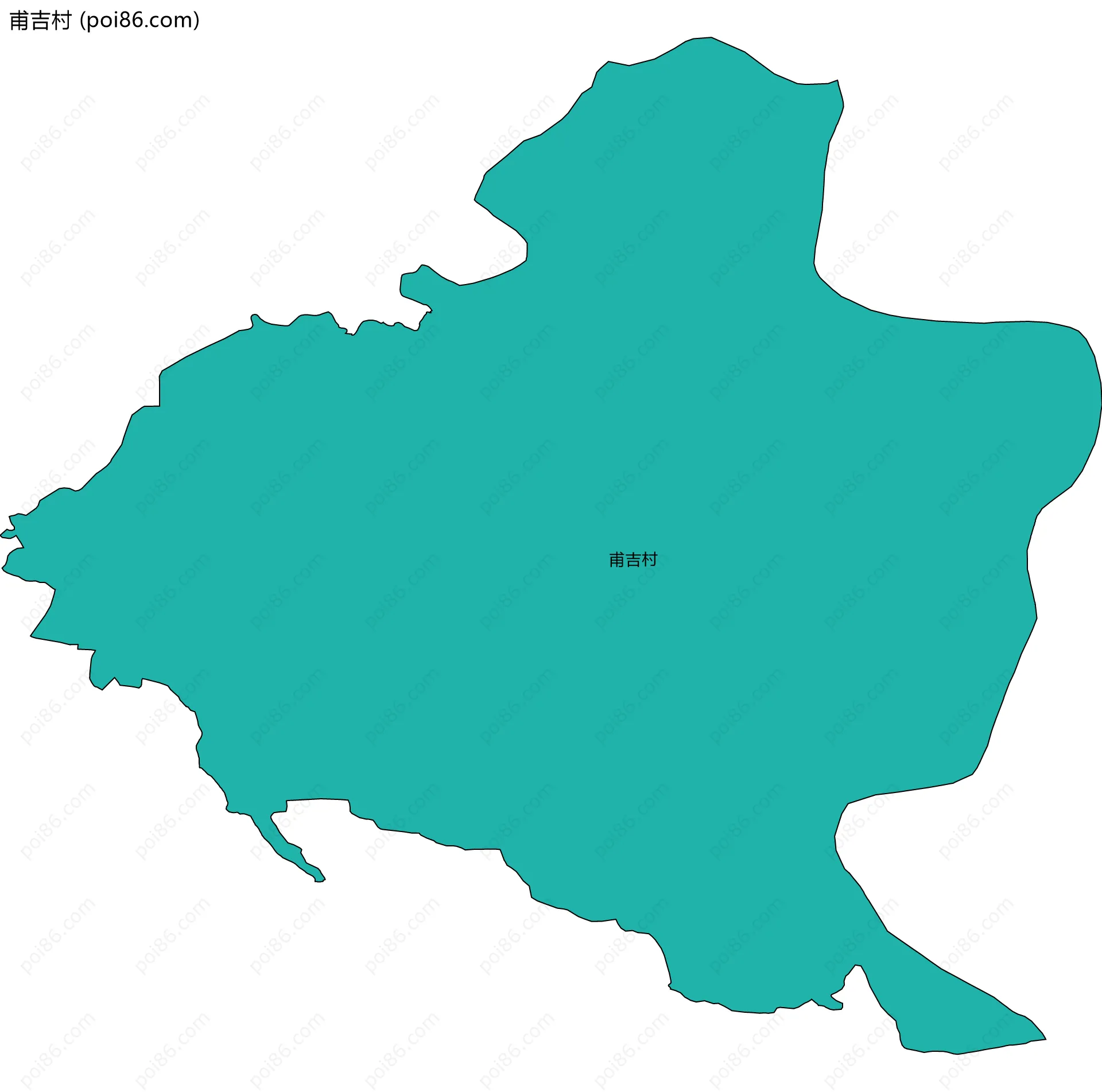 甫吉村边界地图