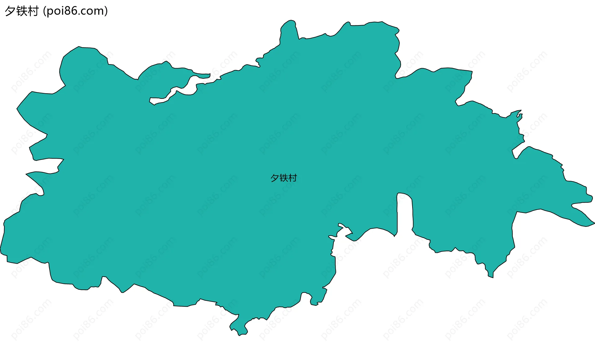 夕铁村边界地图