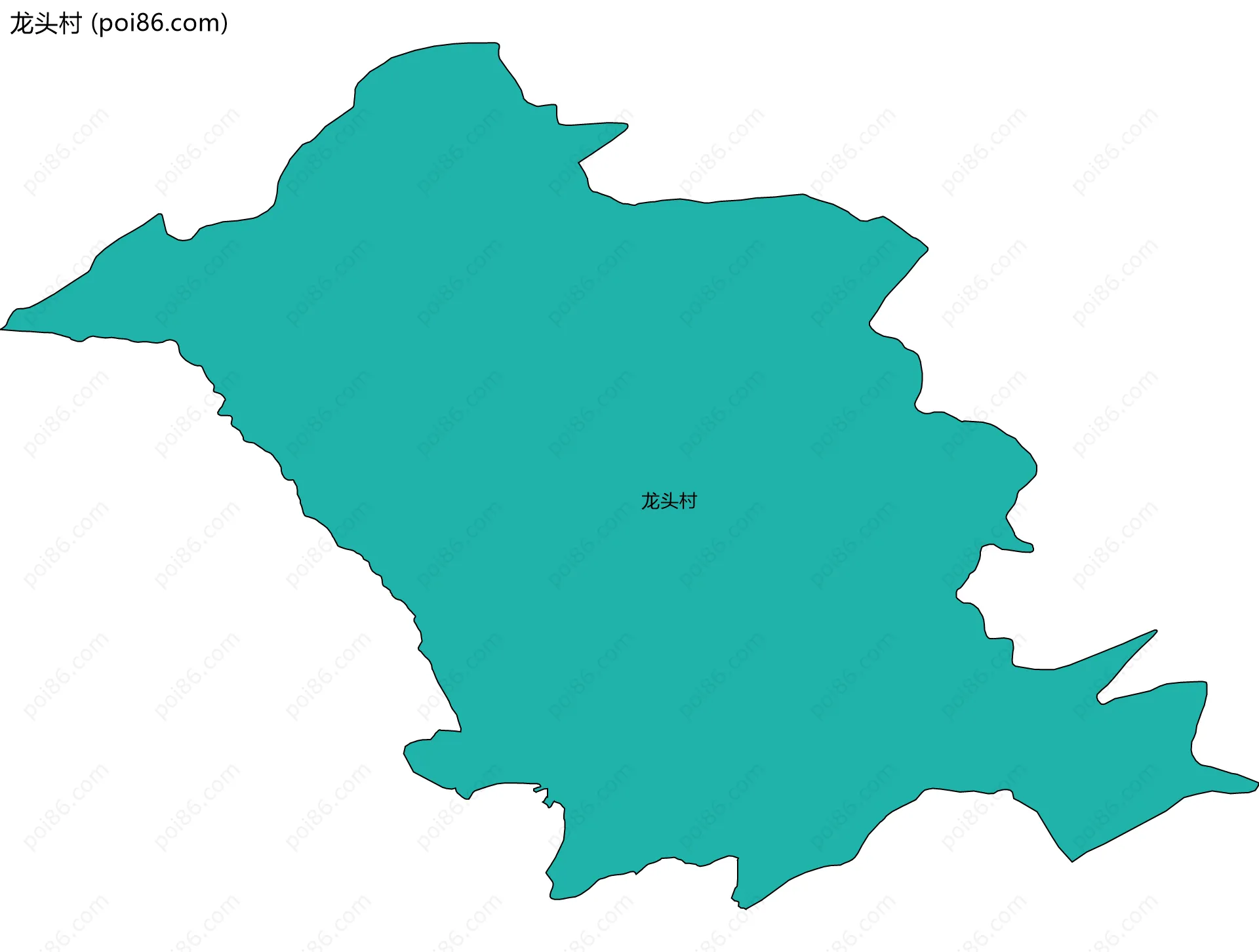 龙头村边界地图