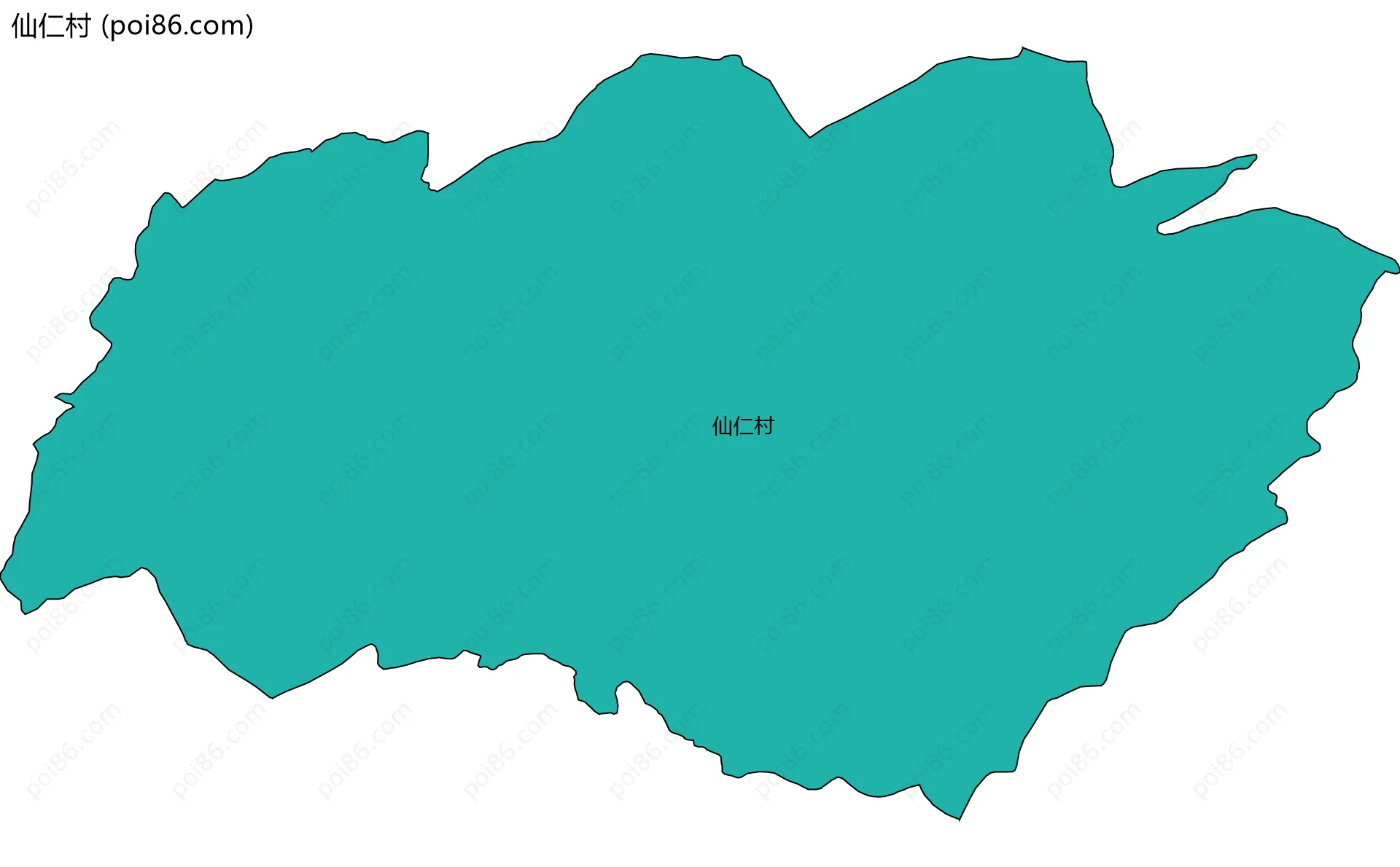 仙仁村边界地图