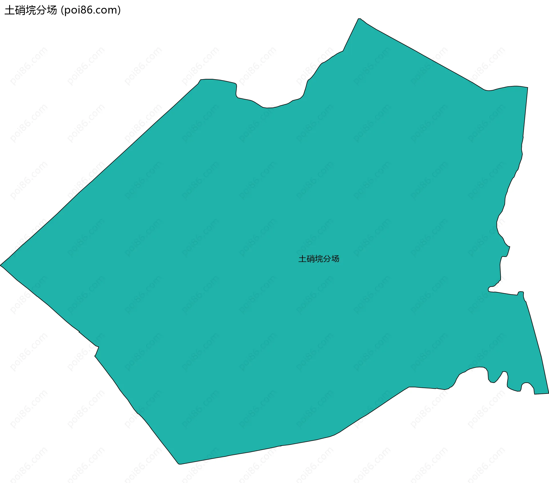 土硝垸分场边界地图