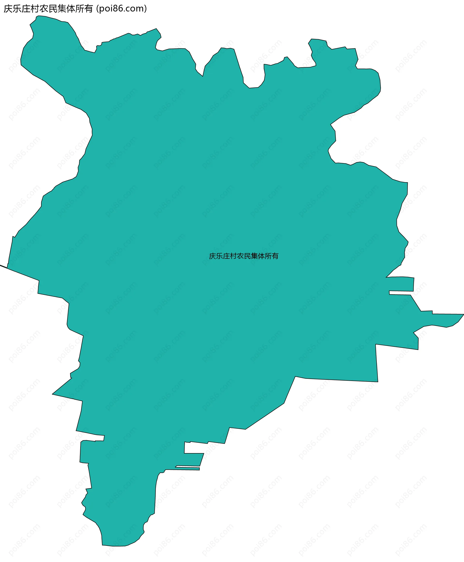 庆乐庄村农民集体所有边界地图