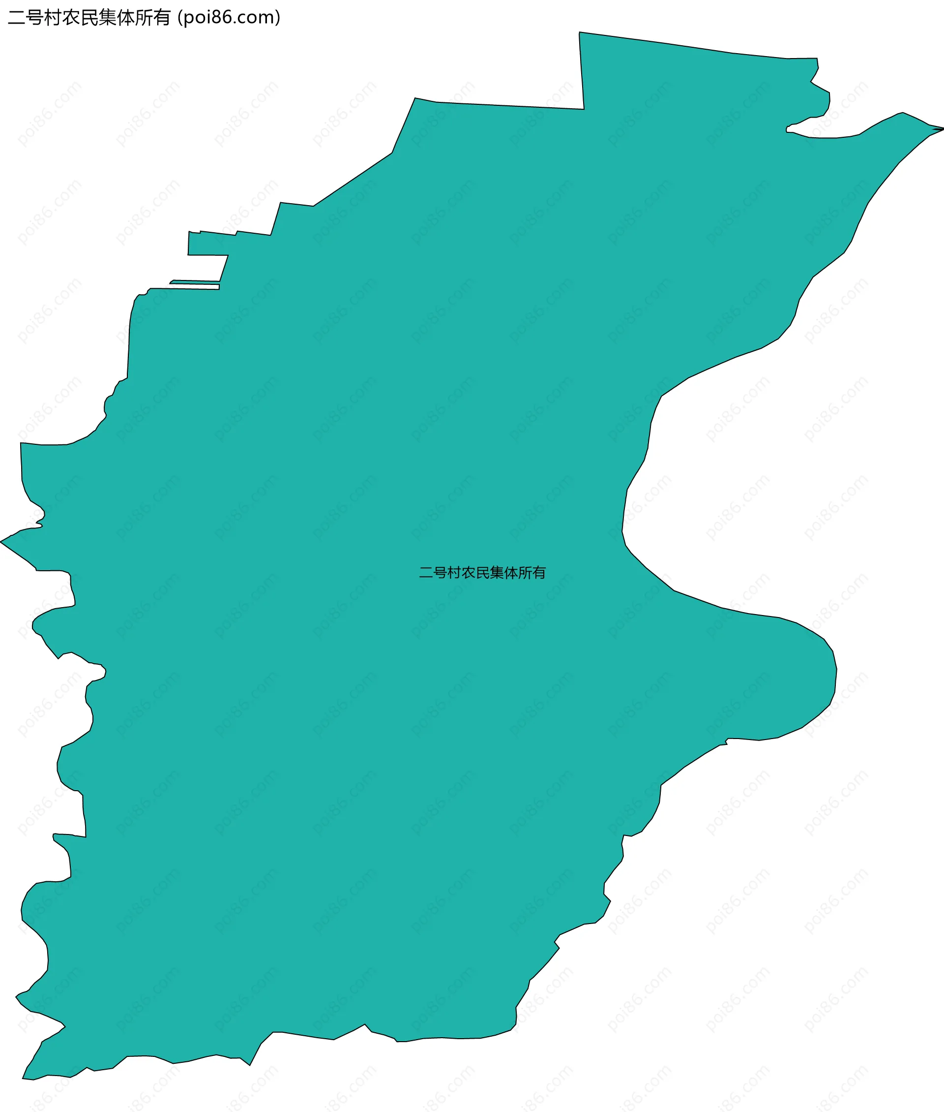 二号村农民集体所有边界地图