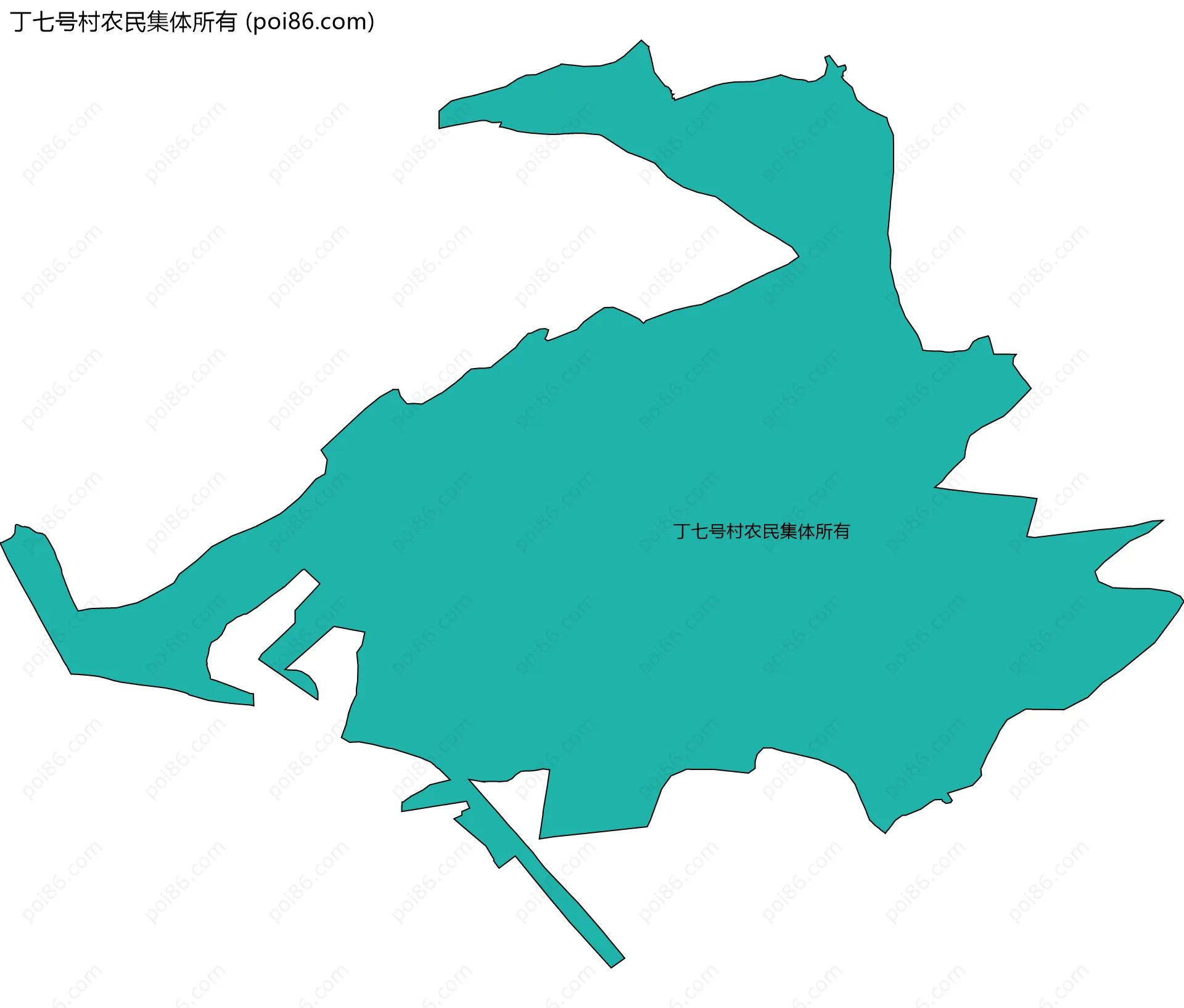 丁七号村农民集体所有边界地图