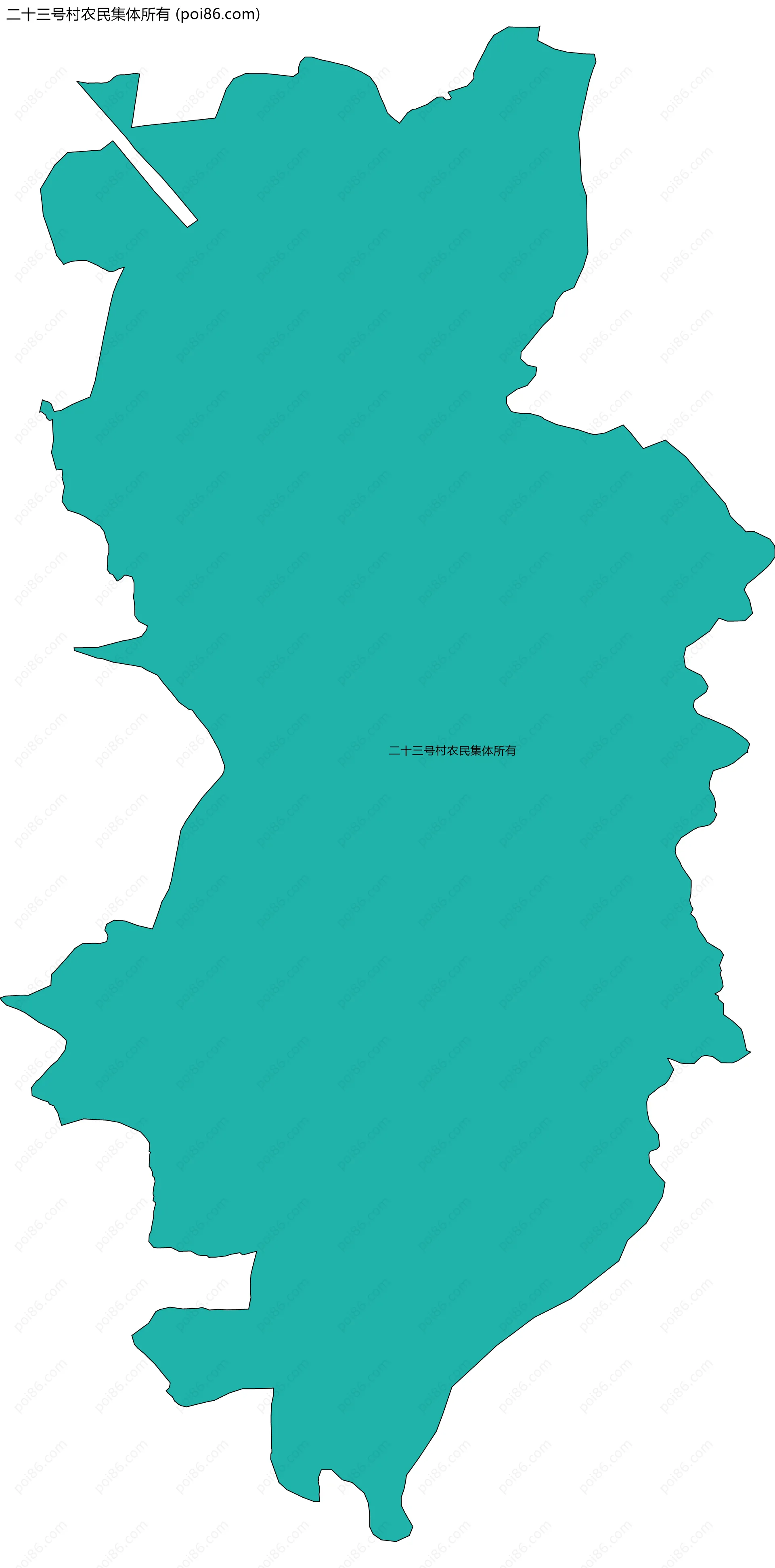 二十三号村农民集体所有边界地图