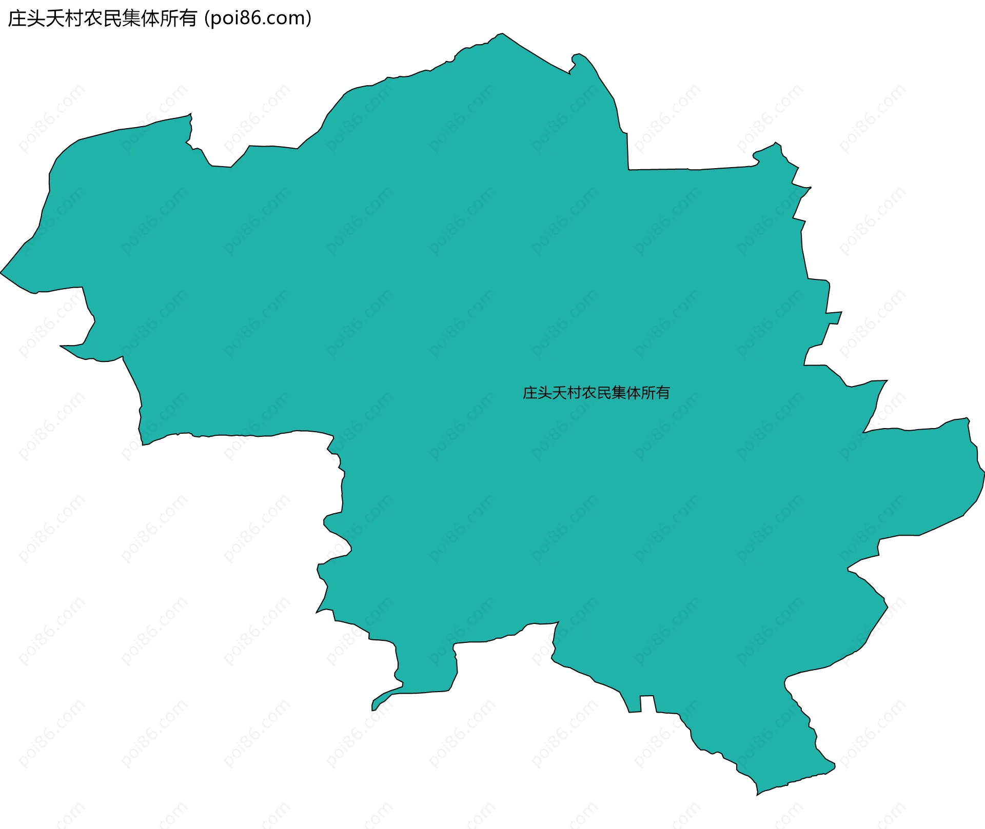 庄头夭村农民集体所有边界地图